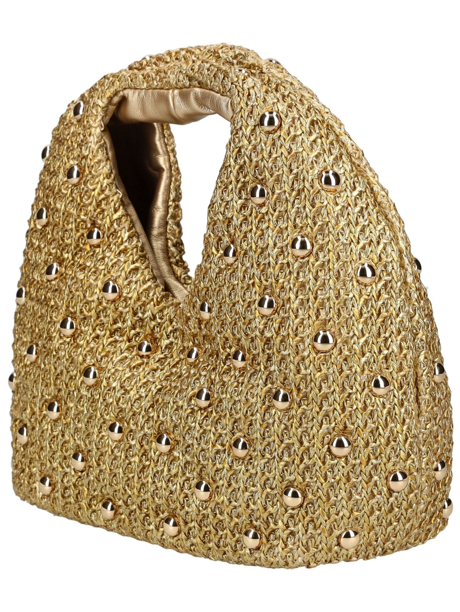 Henkeltasche DOLCE VITA "Dolce Vita Taschen Textil", Damen, Gr. onesize, gold, Textil, Taschen 3