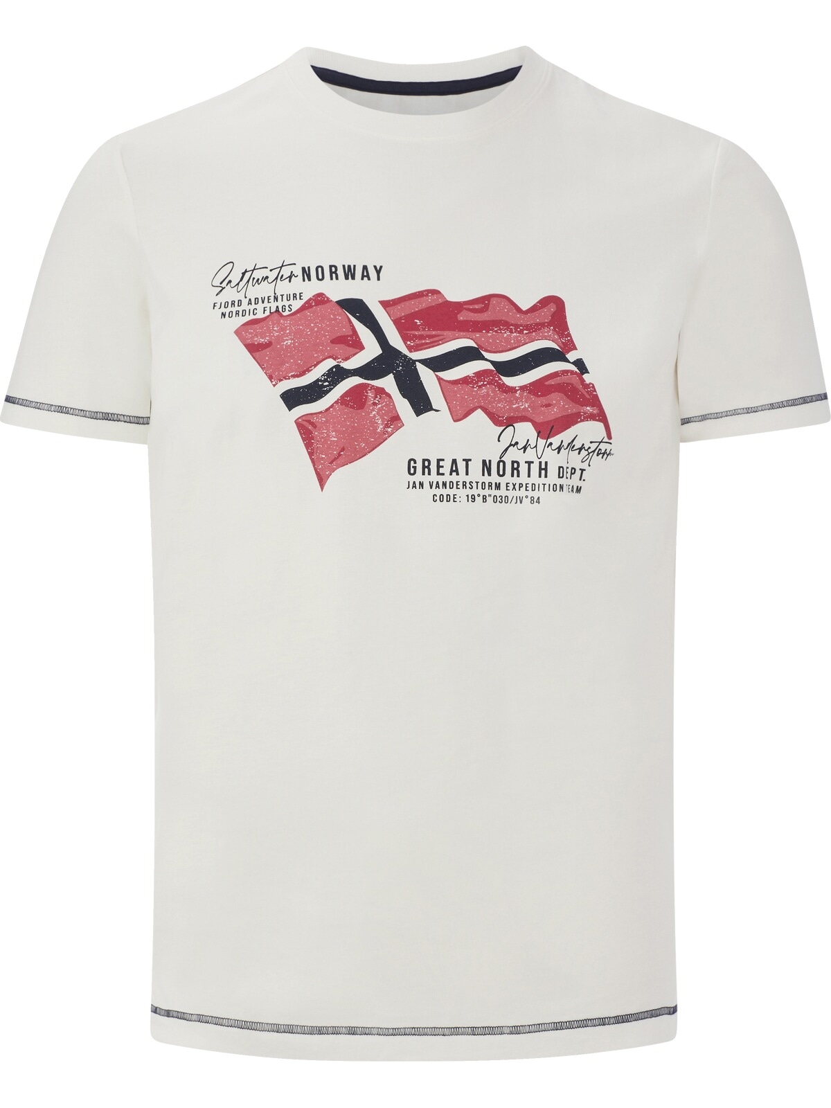 Jan Vanderstorm T-Shirt »Doppelpack T-Shirt BALDEN«, (2 tlg.), mit Brusttasche