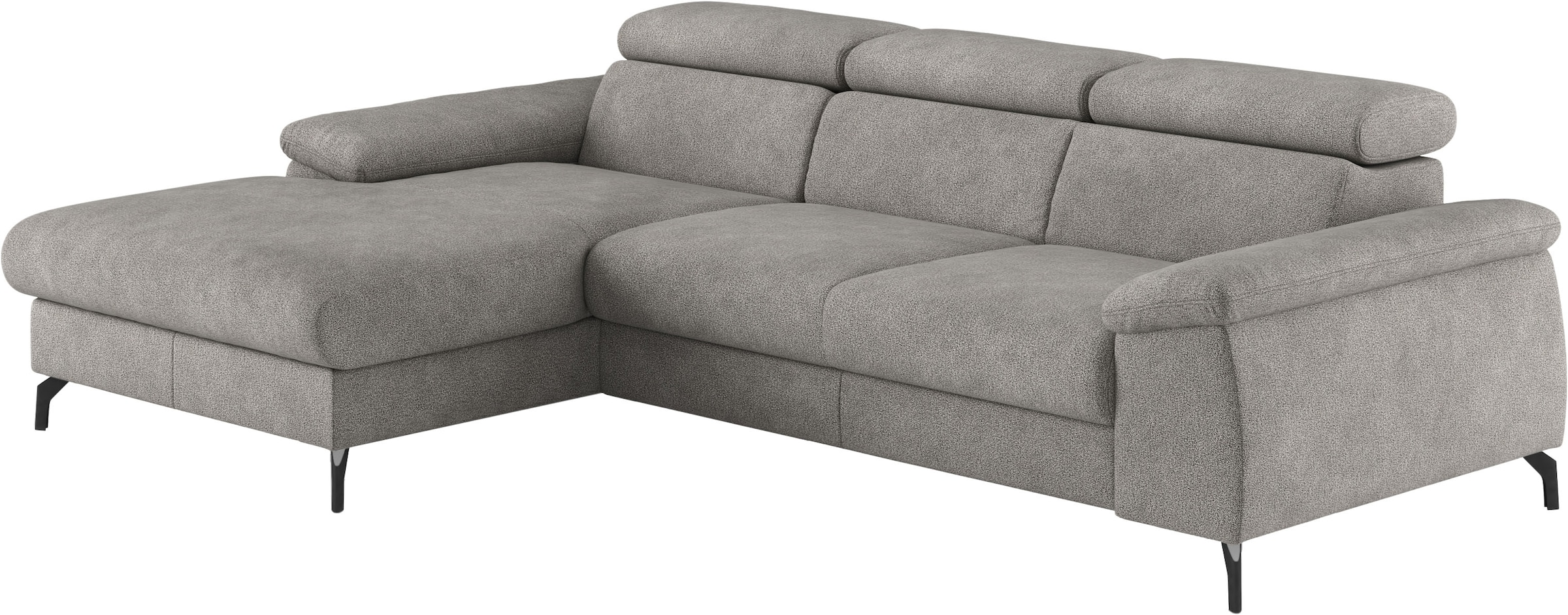 COTTA Ecksofa "Kitty L-Form, B: 242 cm" mit Kopfteilverstellung, optional Schlaffunktion & Bettkasten