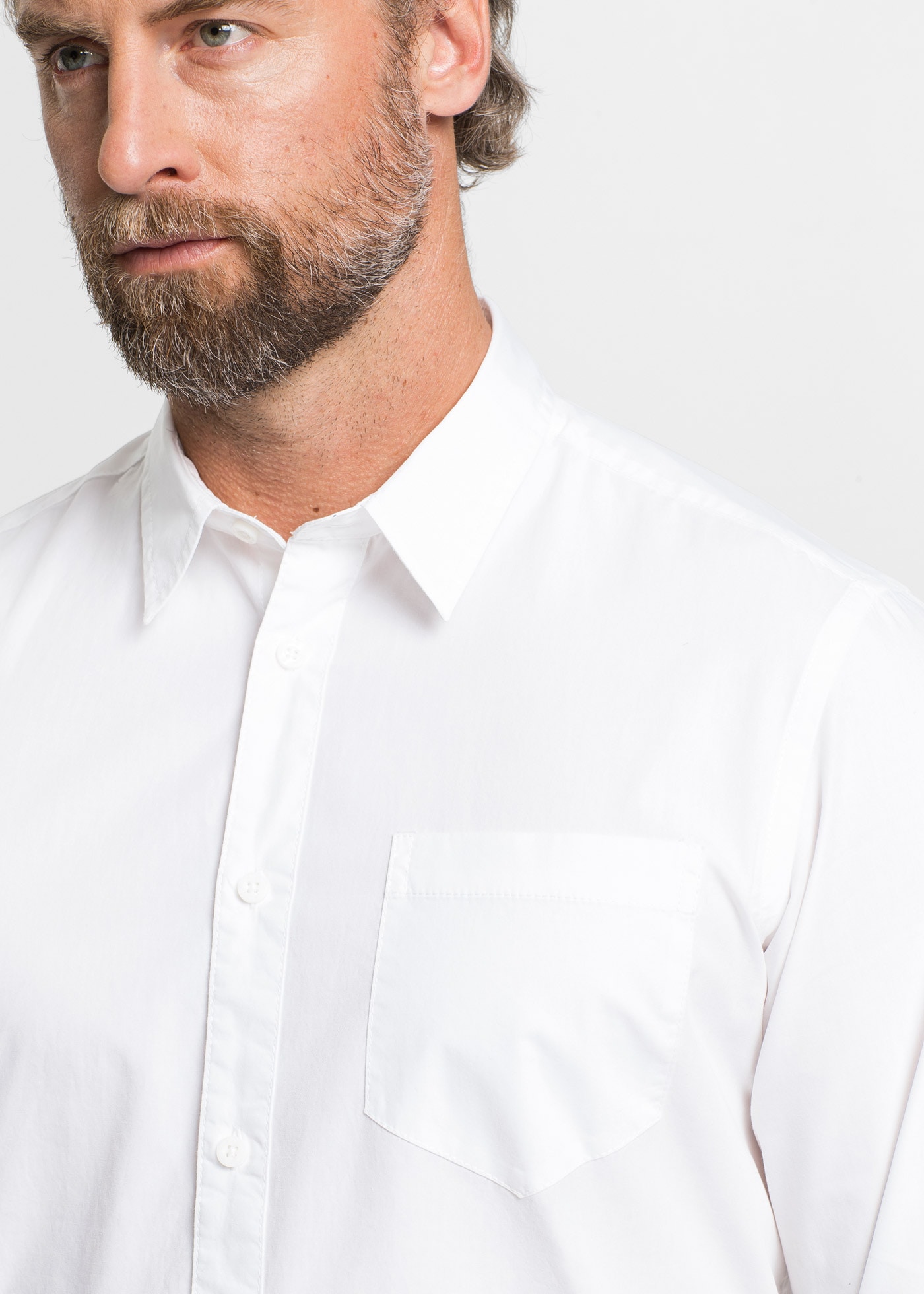 bonprix Langarmhemd mit Brusttasche