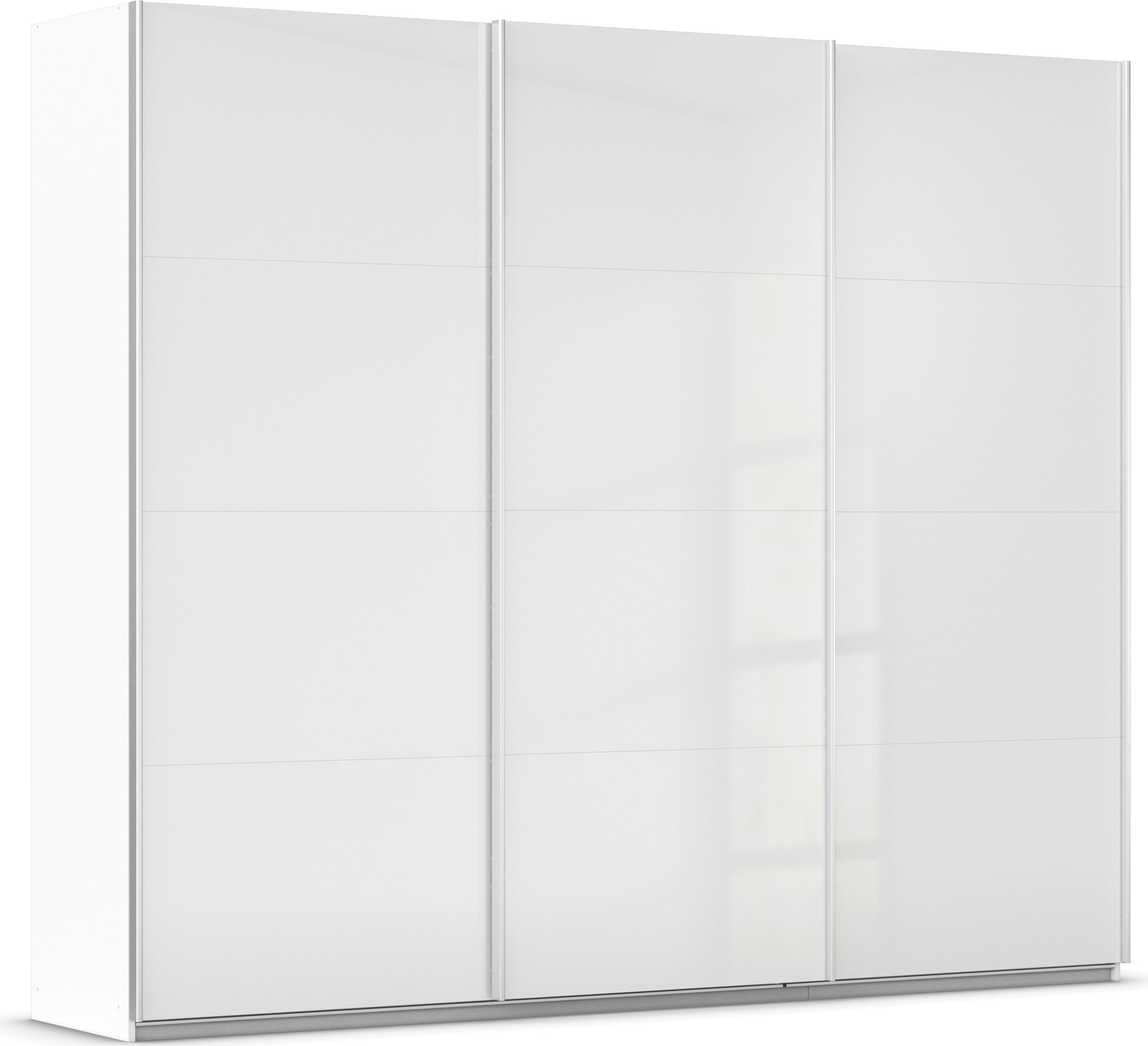 OTTO home Schwebetürenschrank "Kleiderschrank Schrank Garderobe AGORDO mit Dekor- oder Hochglanzfront" Breiten 203/271/315/360 cm in drei Griff-Farben - NEU: Farbe SCHWARZ, in 4 Breiten und 2 Höhen MADE IN GERMANY