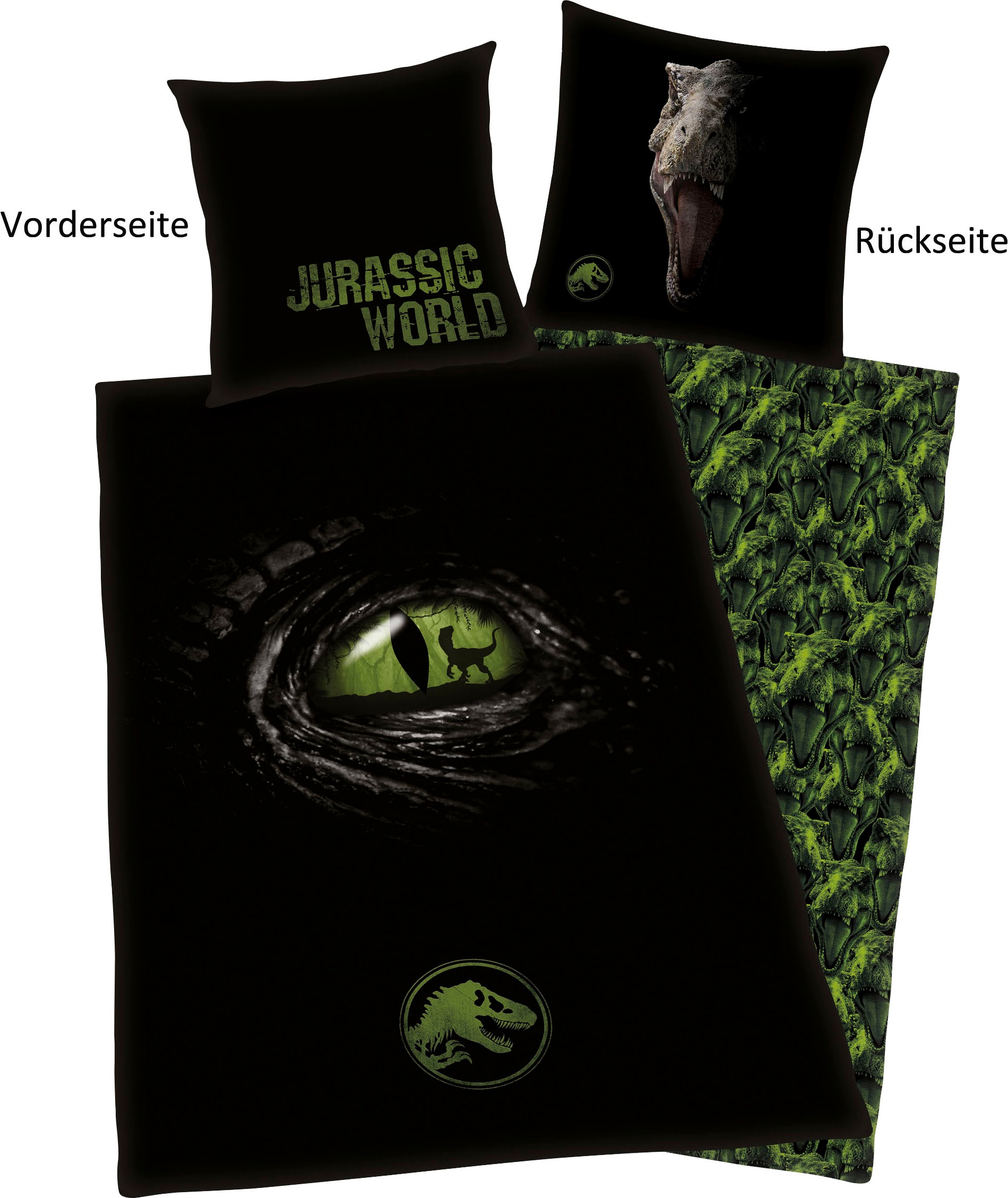 Jurassic World Wendebettwäsche "Jurassic World", mit tollem Motiv