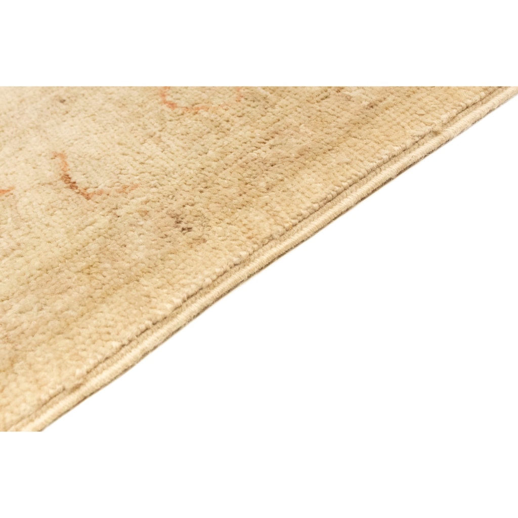 morgenland Wollteppich »Ziegler Teppich handgeknüpft beige«, rechteckig