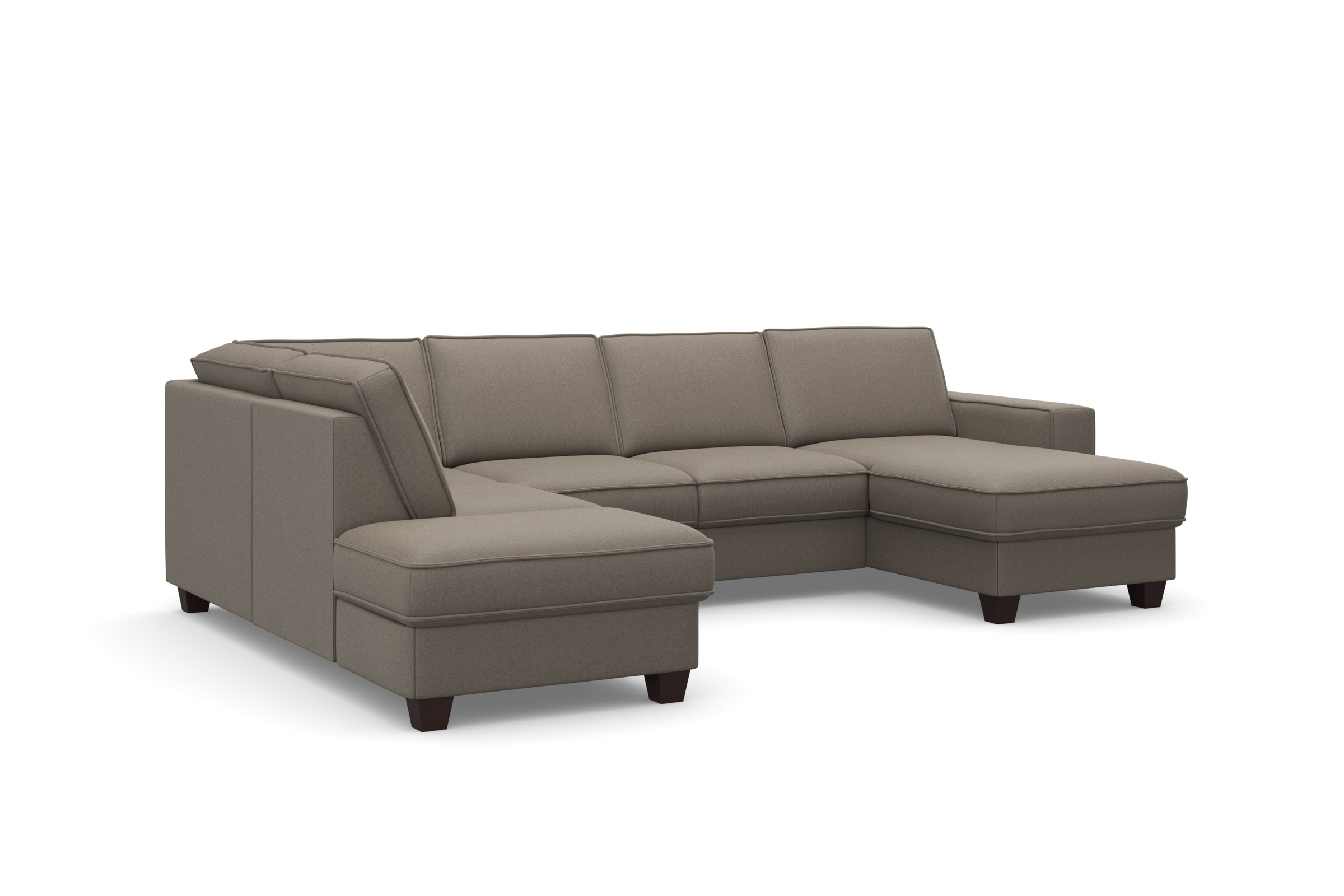 Thumbnail - Home affaire Wohnlandschaft "County U-Form" wahlweise Ottomane links oder rechts, mit Federkern-Polsterung