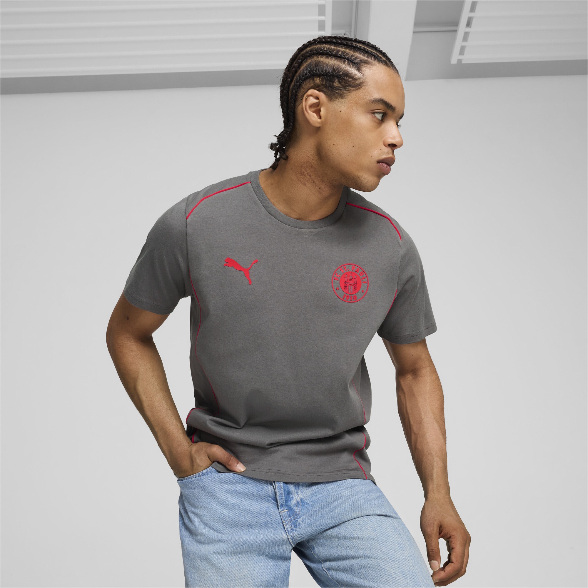 PUMA T-Shirt »FC St. Pauli Casuals T-Shirt Herren«