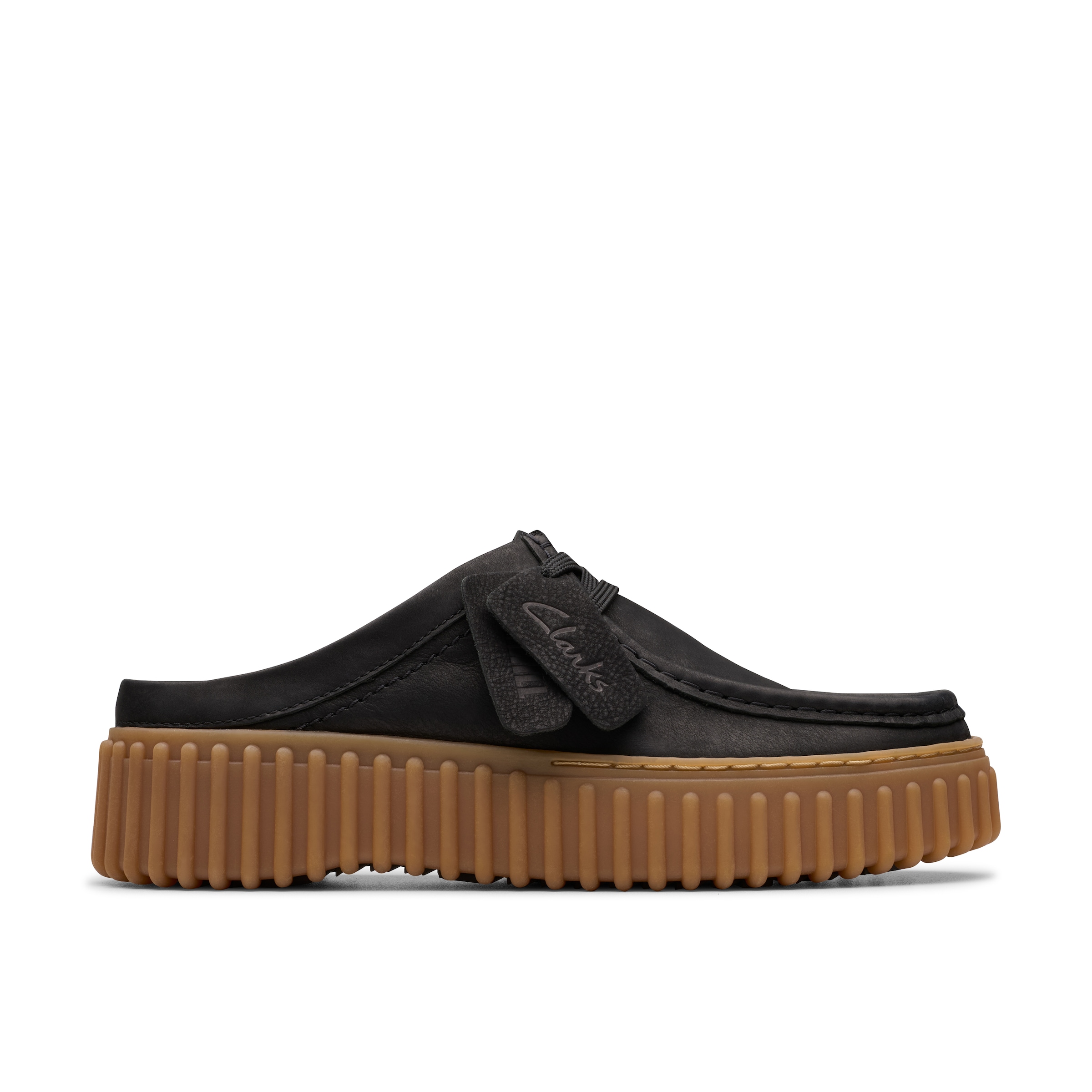 Clarks Clog »Torhill Mule«, Plateausandale, Mules mit Plateausohle und Ziernaht