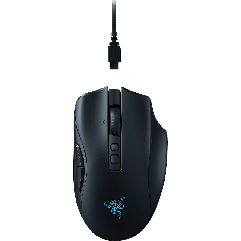 RAZER Gaming-Maus »Naga V2 Pro«, Bluetooth-RF Wireless-kabelgebunden