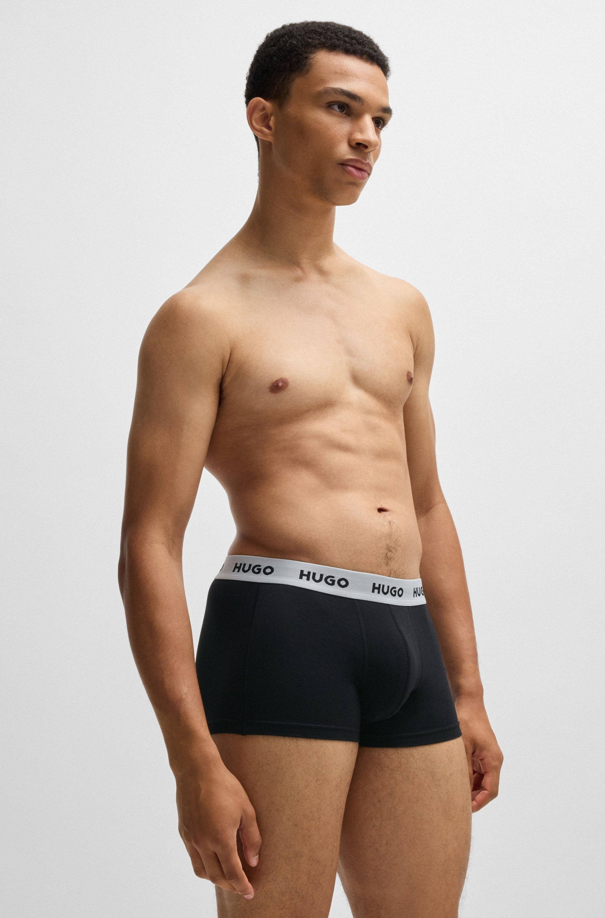 HUGO Underwear Trunk »TRUNK TRIPLET PACK«, (Packung, 3 St.), mit Logoschriftzug auf dem Bund