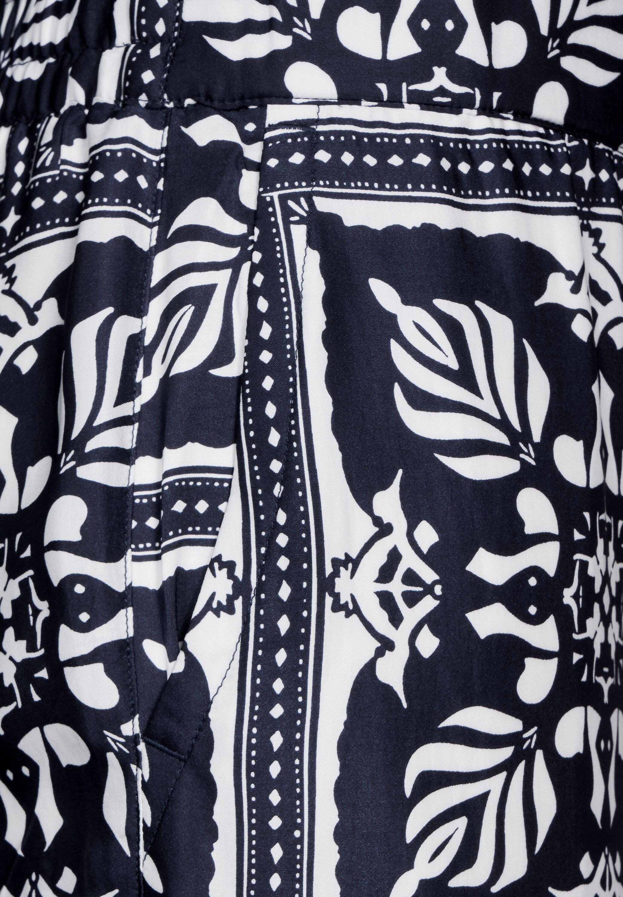 STREET ONE Dehnbund-Hose, mit allover Grafikprint