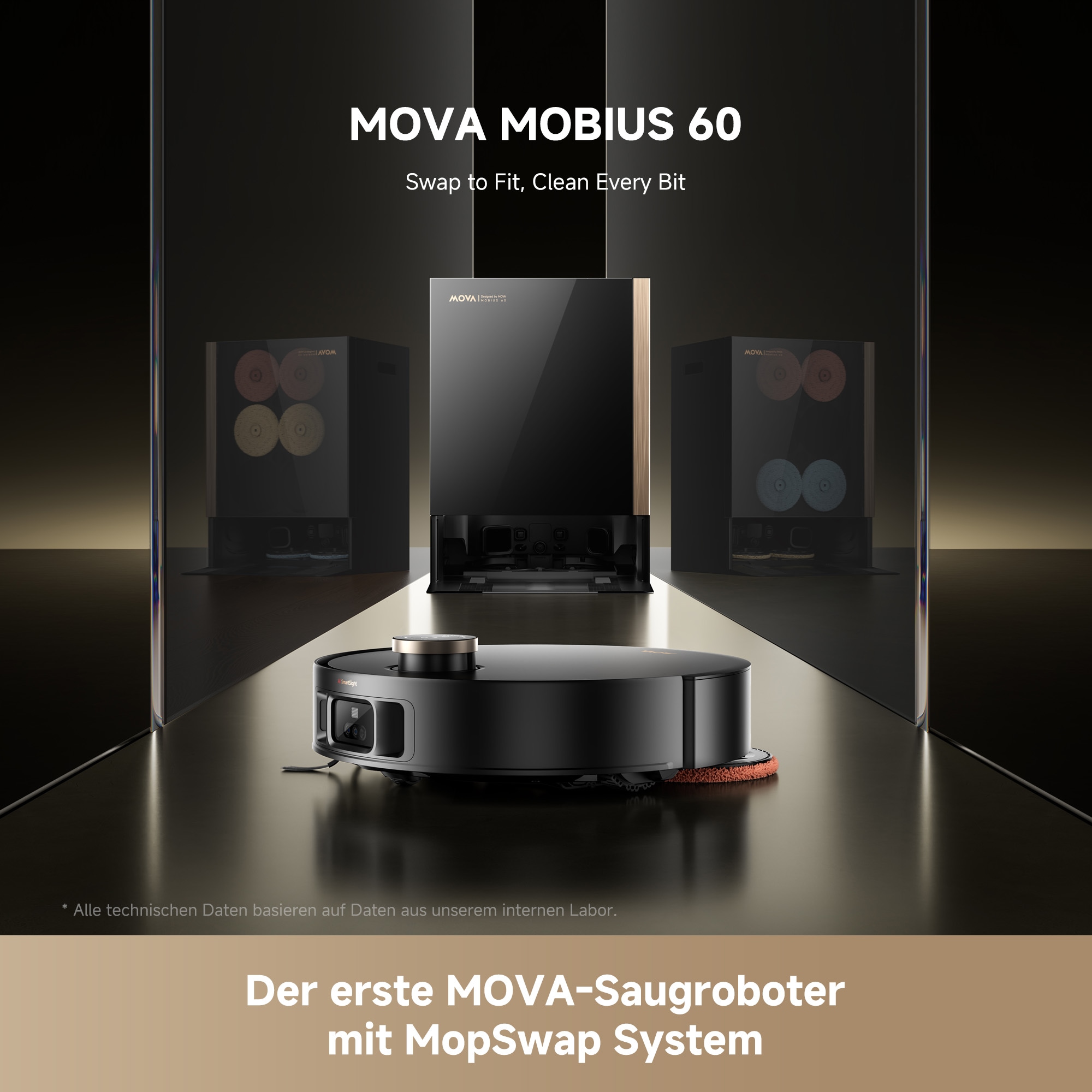 Mova Nass-Trocken-Saugroboter »Mova Mobius 60«