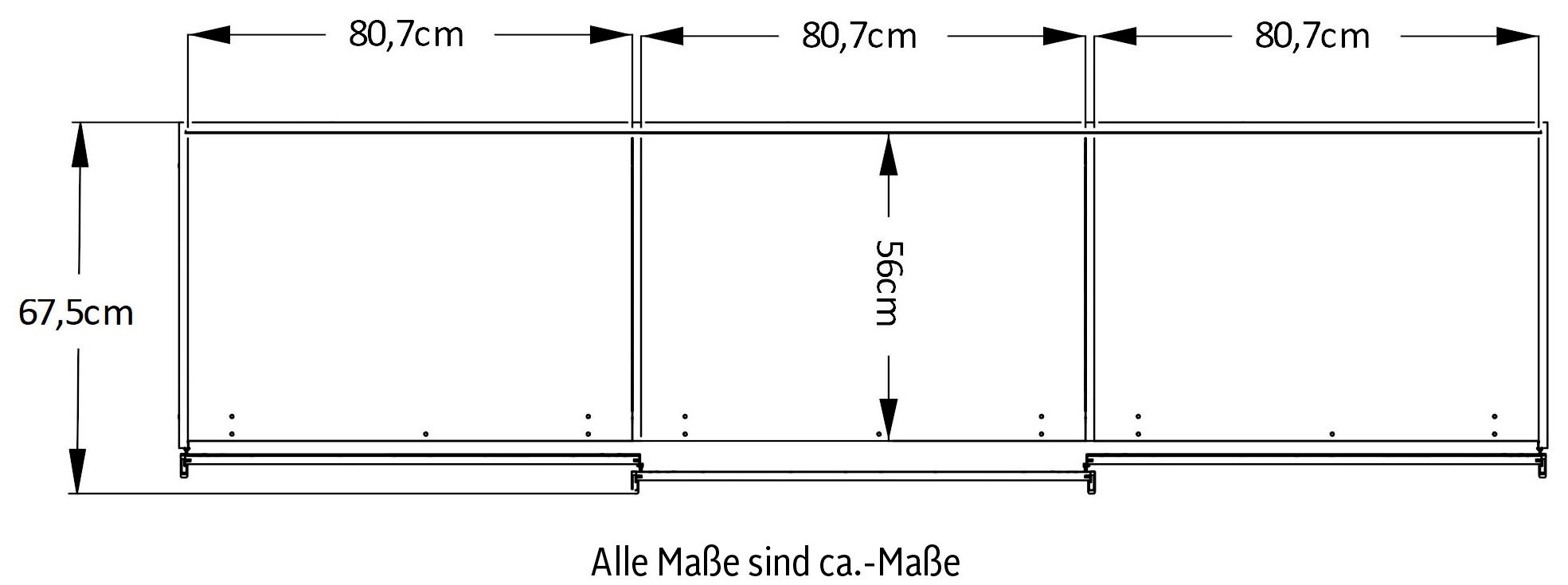 STAUD Schwebetürenschrank »Includo, Made in Germany«, Mit vier verschiedenen Ausstattungsvarianten