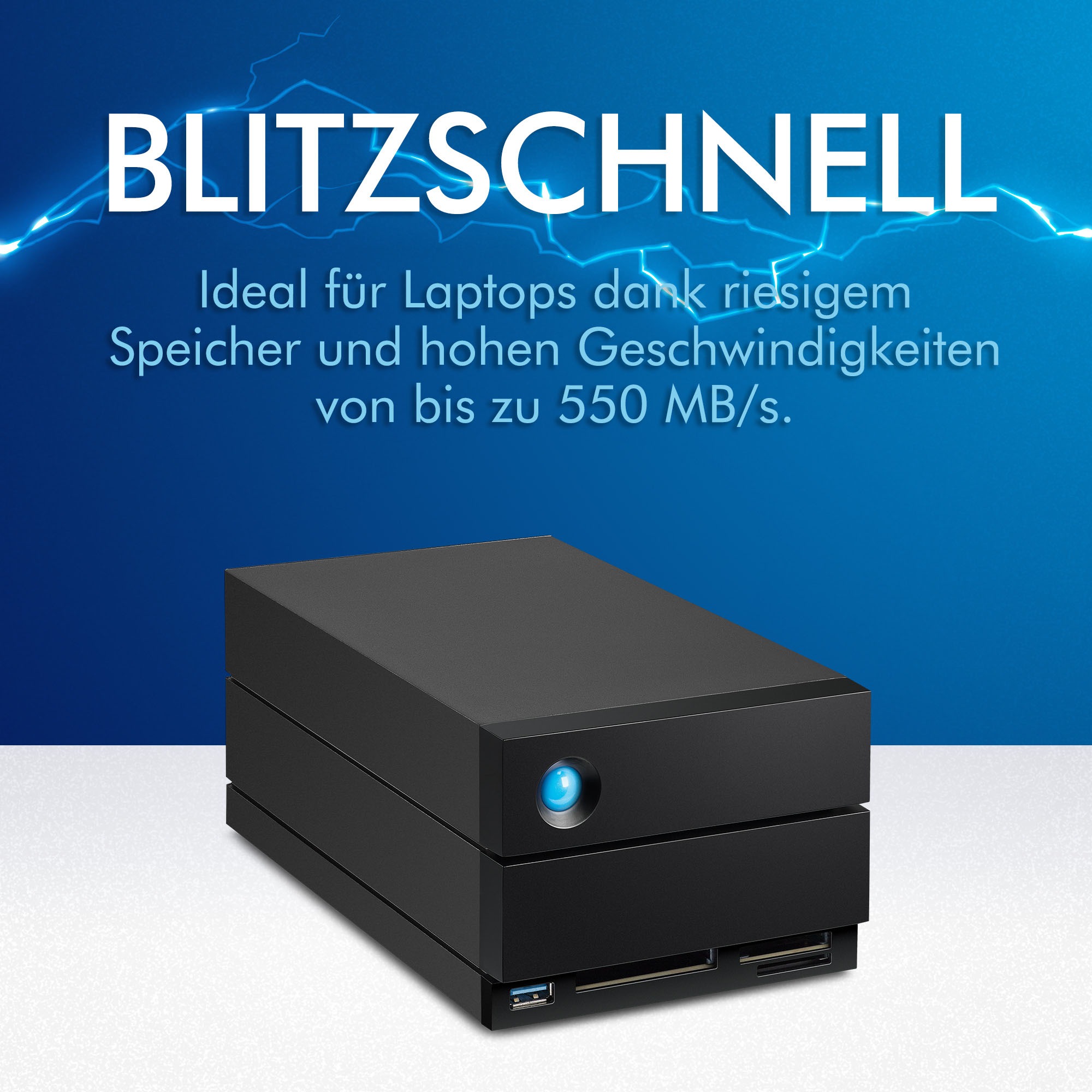 LaCie HDD-NAS-Festplatte »2big RAID«, Anschluss USB-C-USB 3.0-Thunderbolt 3-USB-C