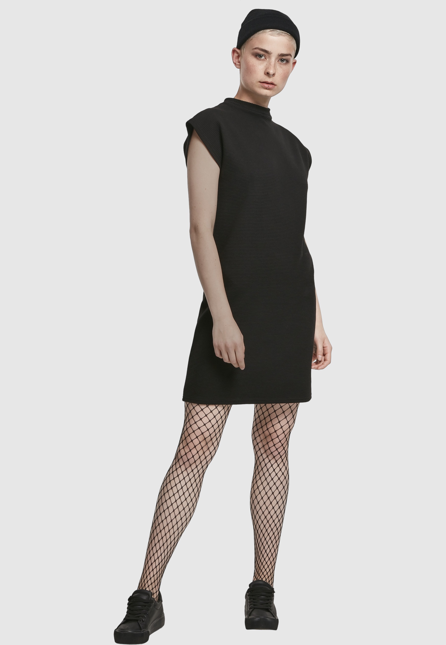 URBAN CLASSICS Shirtkleid »Urban Classics Damen Ladies Naps Terry Extended Shoulder Dress« 1 Stk. tlg.