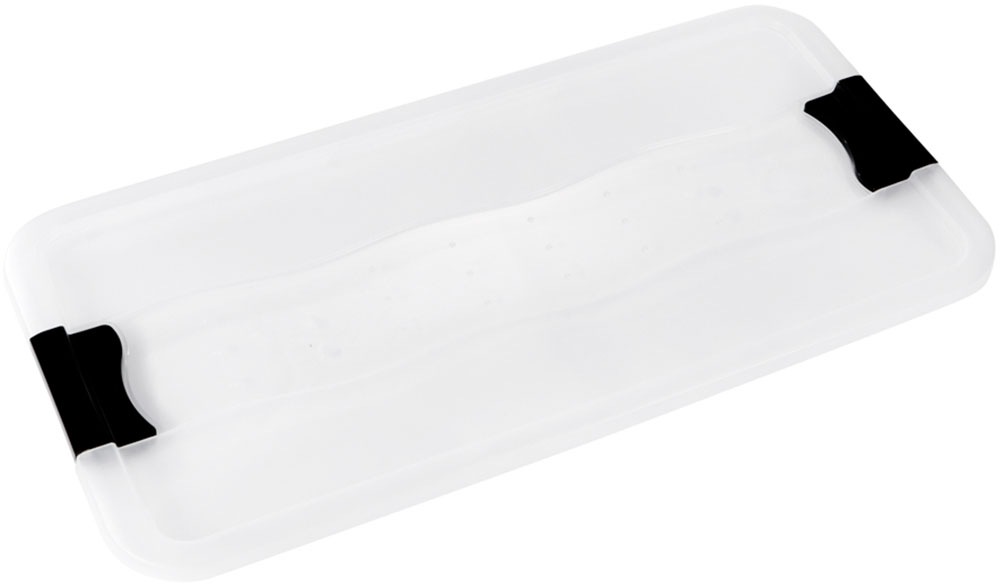 keeeper Aufbewahrungsbox »Konrad, Box mit Rollen, 2er Set, 83 L, 79,5 x 39,5 x 41 cm« durch Clips verschließbar, Griffe und Rollen am Boden