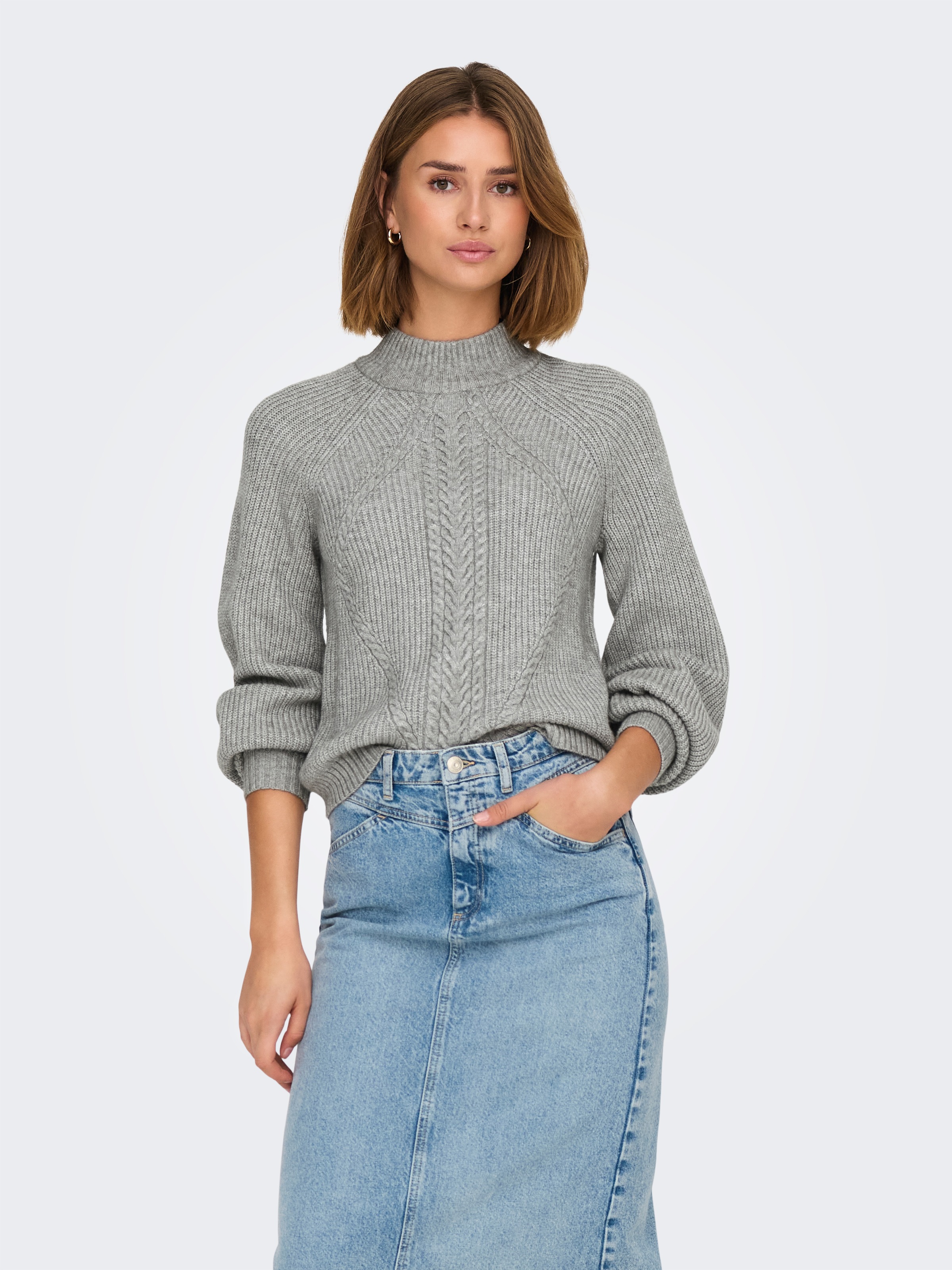 ONLY Stehkragenpullover »ONLKATIA LS DETAIL HIGHNECK CC KNT«