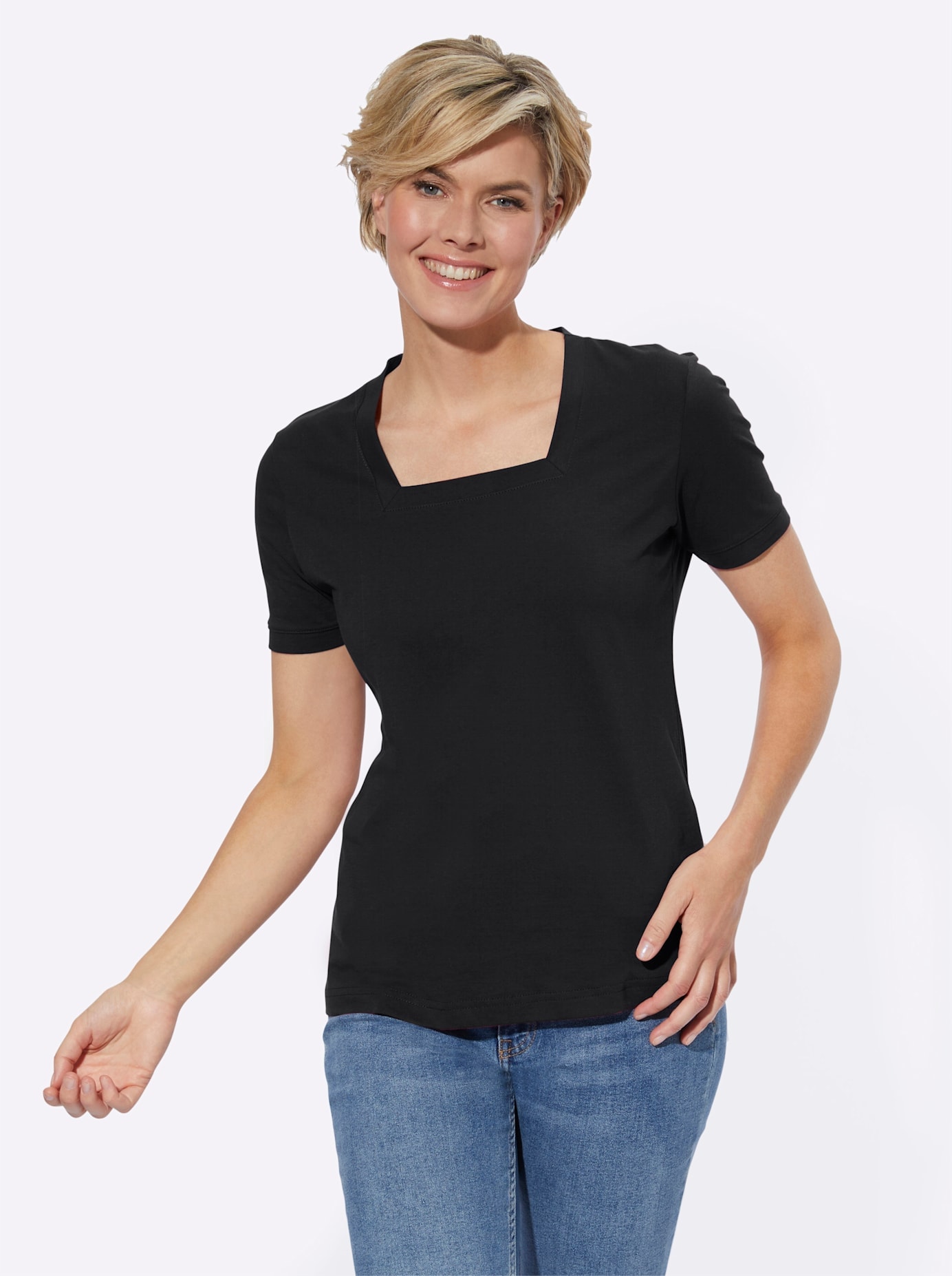 Casual Looks Kurzarmshirt "Shirt" 1 Stk. tlg. günstig online kaufen