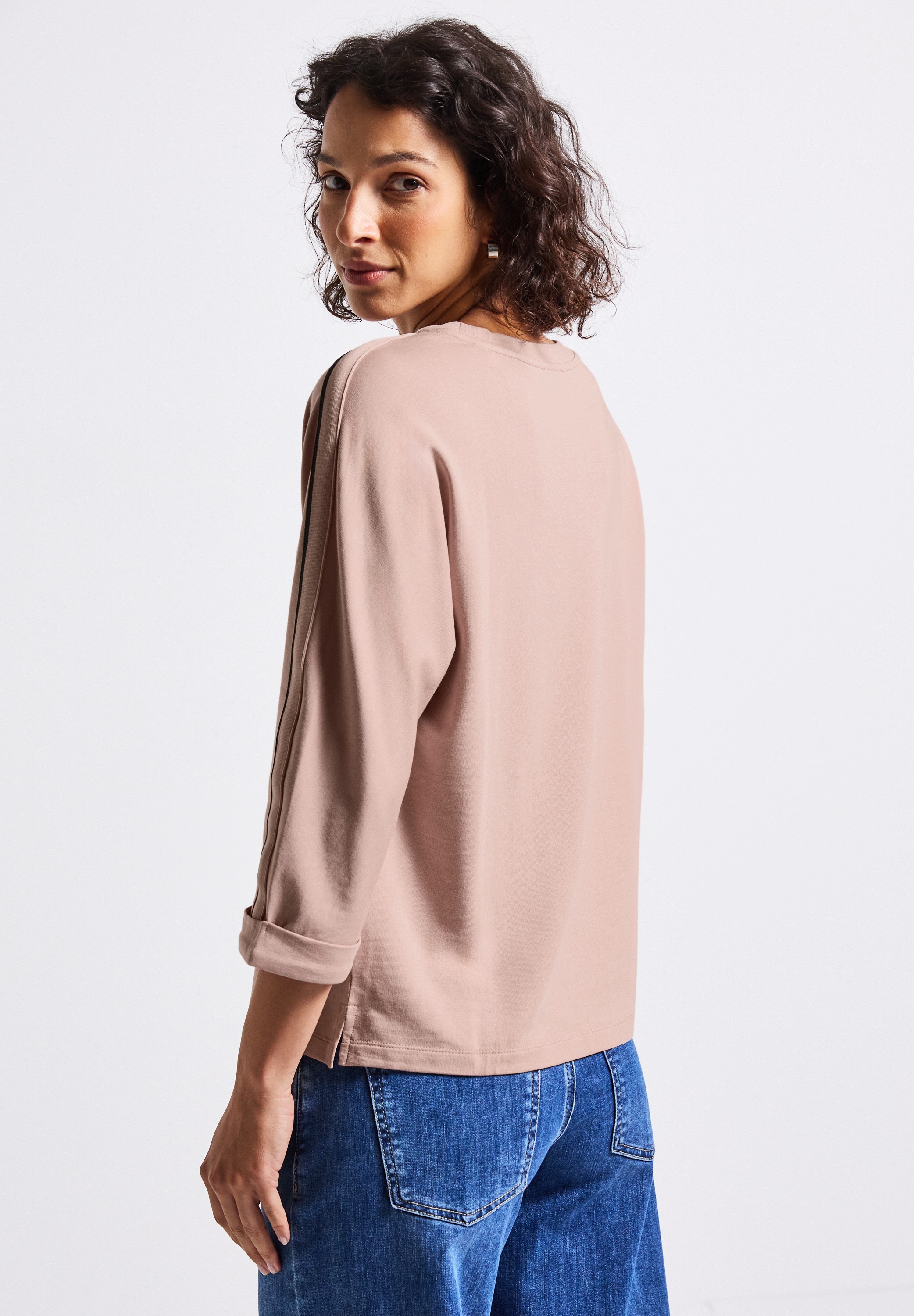 STREET ONE 3/4-Arm-Shirt, mit Galonstreifen günstig online kaufen
