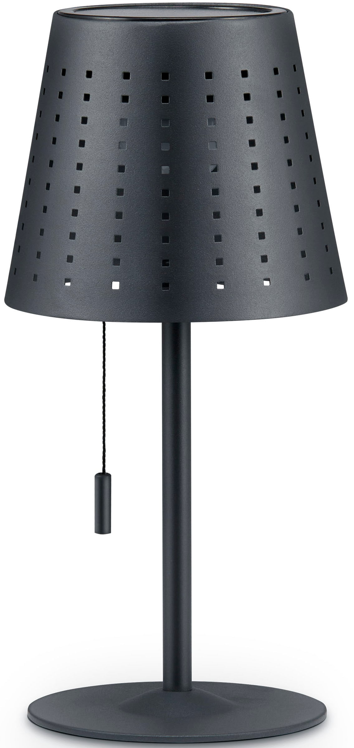 Paco Home Tischleuchte »LARA«, Outdoor LED Akku Metall Aufladbar Zugschalter Kabellos