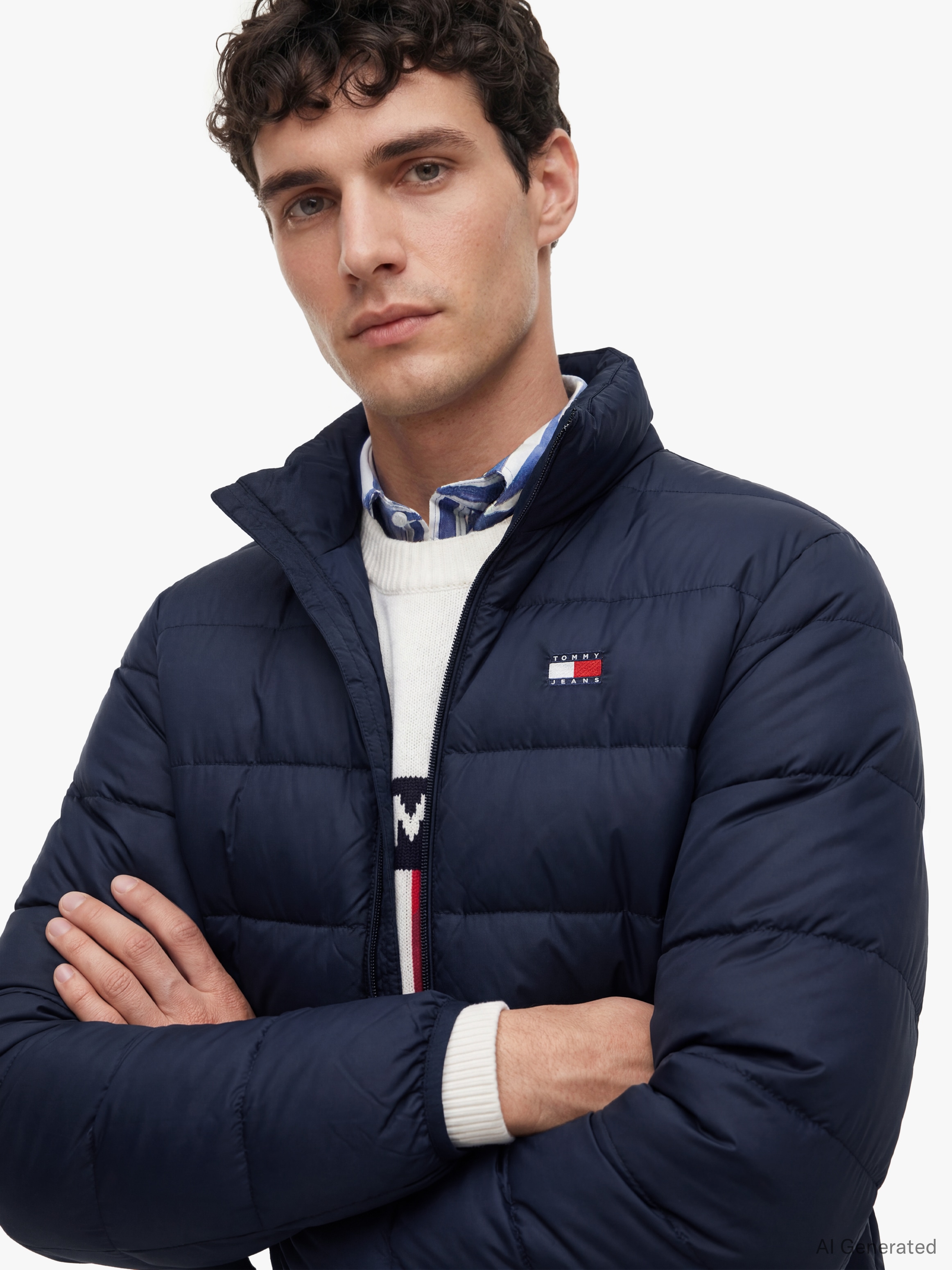 Tommy Jeans Steppjacke »LIGHT DOWN PACKBL JACKET« ohne Kapuze Regular fit mit Stehkragen, mit Daunenfüllung