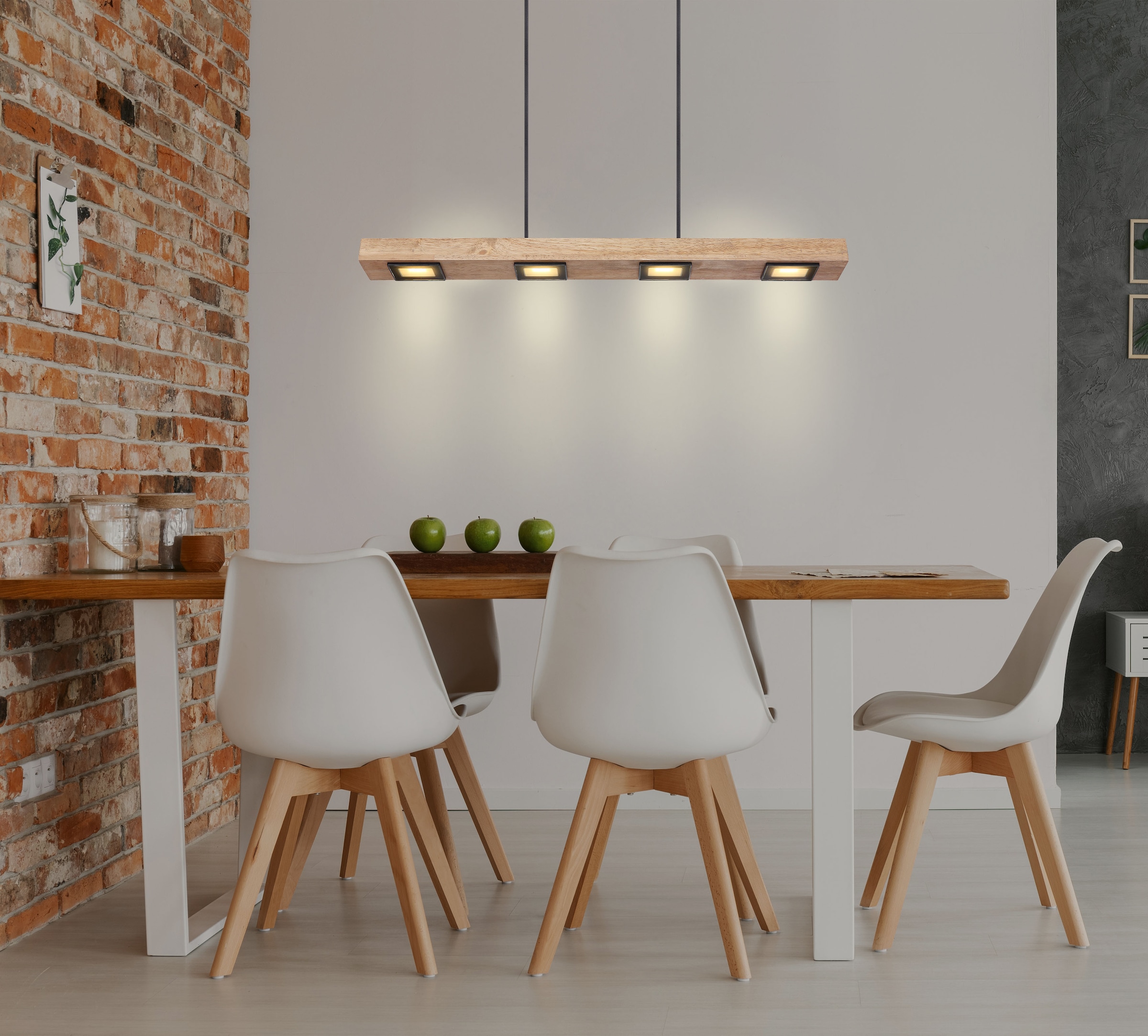 GLOBO LIGHTING LED Pendelleuchte »JOYA« LED-Modul 1 Stk. Warmweiß Hängelampe/Hängeleuchte/Wohnzimmer/Esstisch/elegant