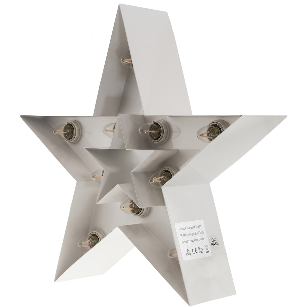 MARQUEE LIGHTS LED Dekolicht »Star«, 10 flammig-flammig