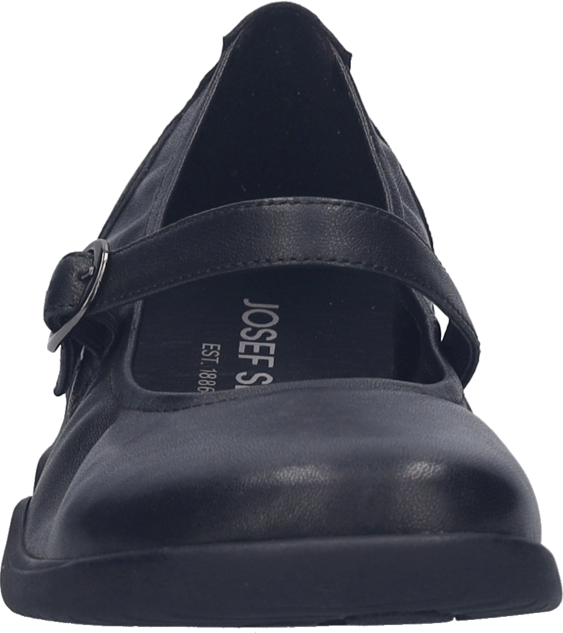 Ballerina JOSEF SEIBEL "Cassandra 10", Damen, Gr. 41, schwarz, Leder, Schuhe Ballerina, Schnallenschuh, Halbschuh, Komfortschuh in Weite G (=weit) 6