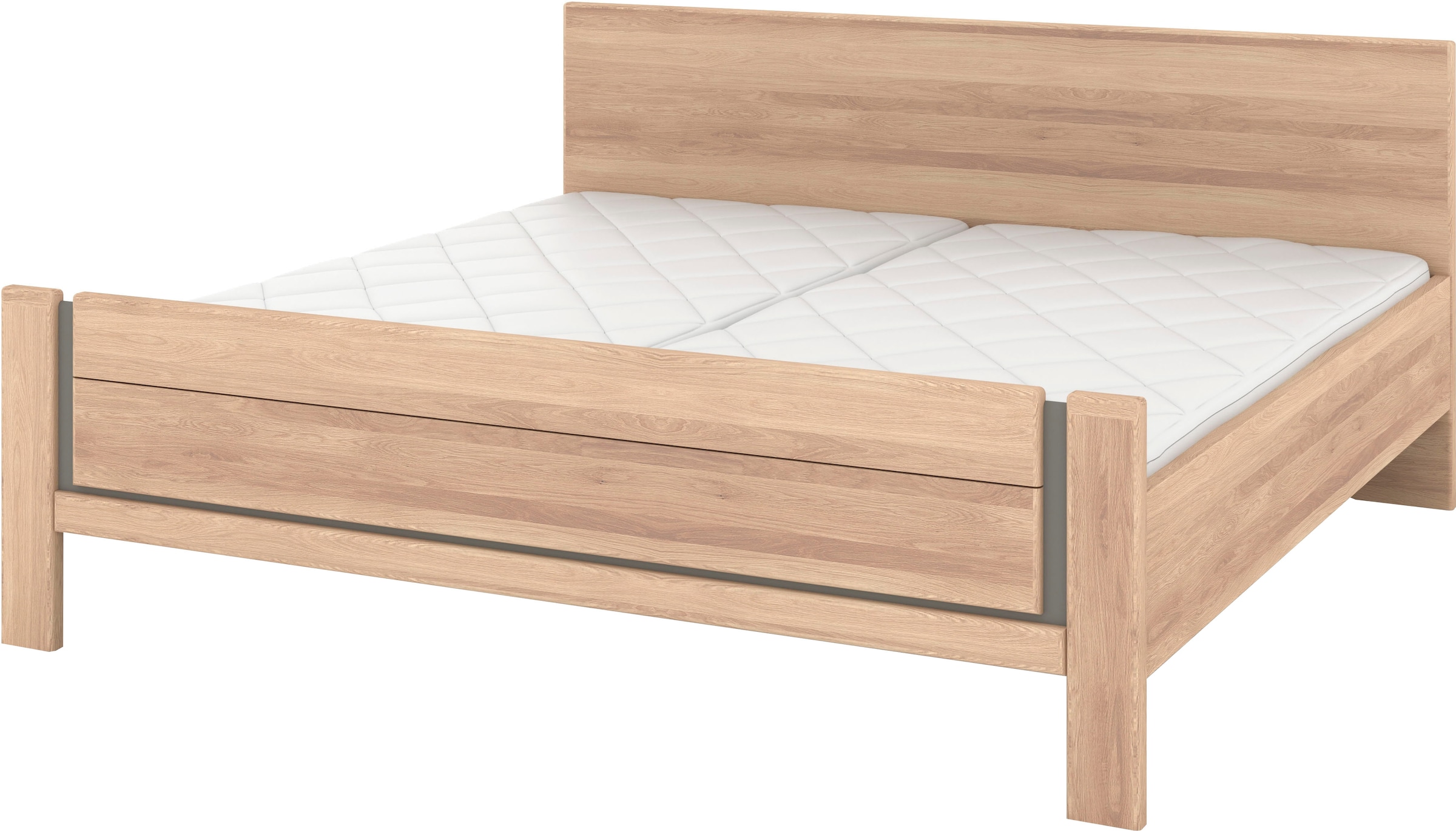 Musterring Holzbett "Sorrent, Bettgestell, Bettrahmen, teilmassiv Eiche", ( günstig online kaufen