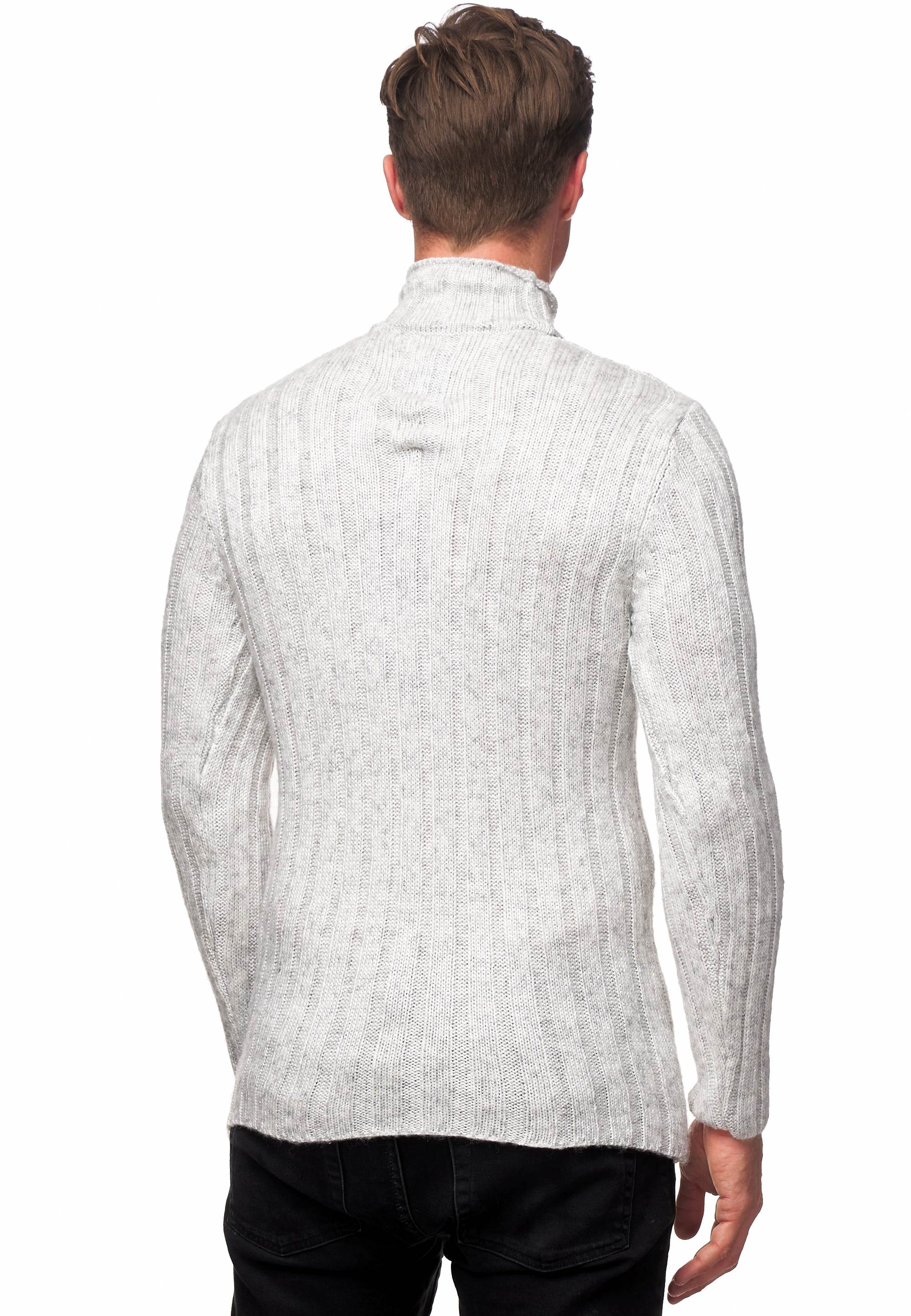 Rusty Neal Strickpullover, mit wärmendem Stehkragen
