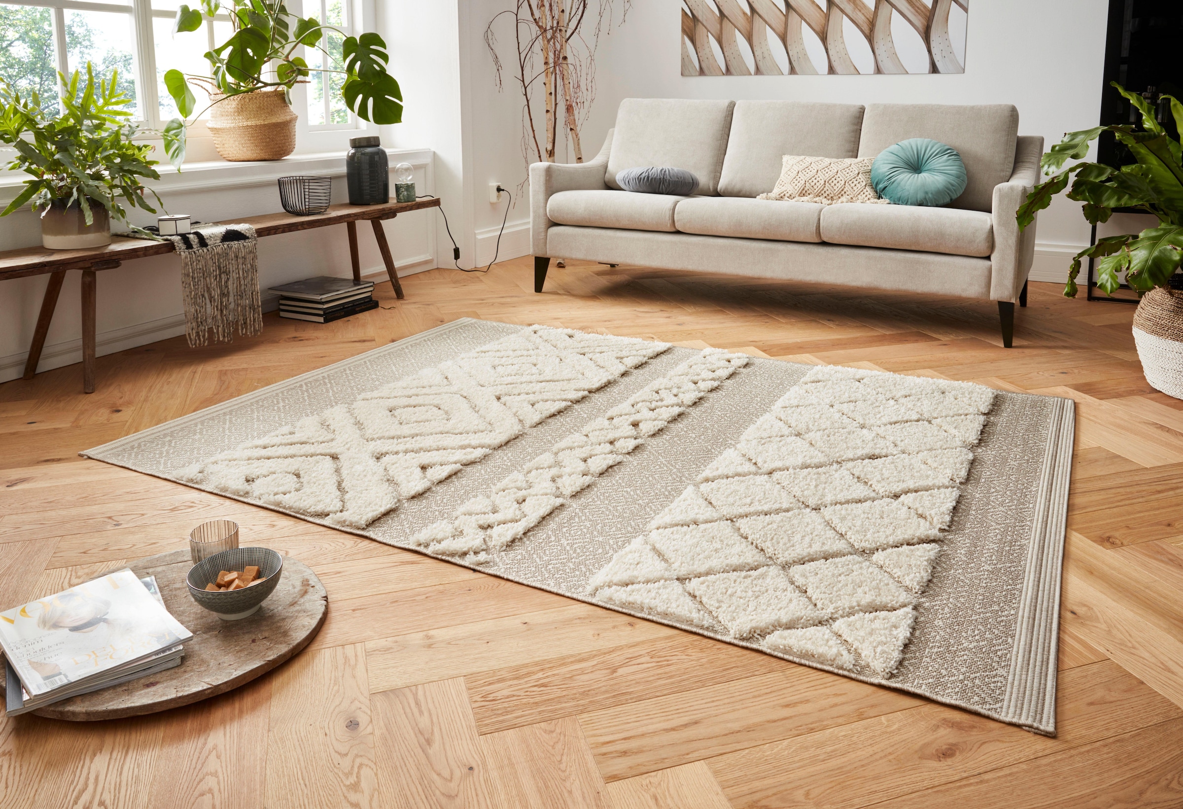 HANSE Home Teppich »Todra«, rechteckig, 22 mm Höhe, Teppichläufer, 3D Effekt, Vintage, Ethno, Schlafzimmer, Wohnzimmer