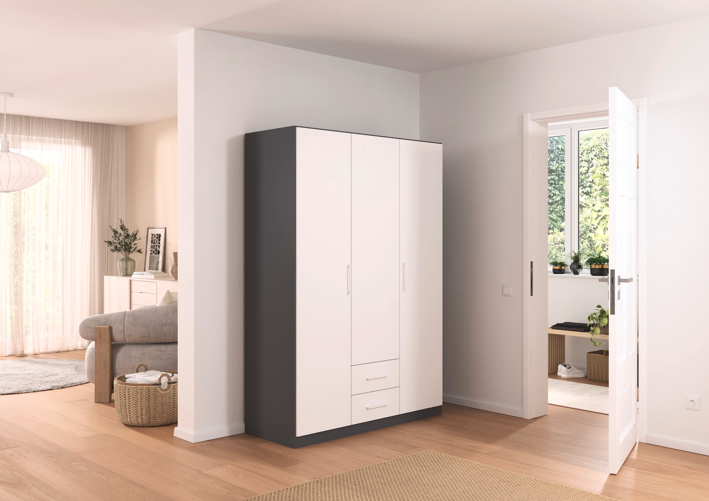rauch Drehtürenschrank "Kleiderschrank Schrank Garderobe KREFELD optional m günstig online kaufen