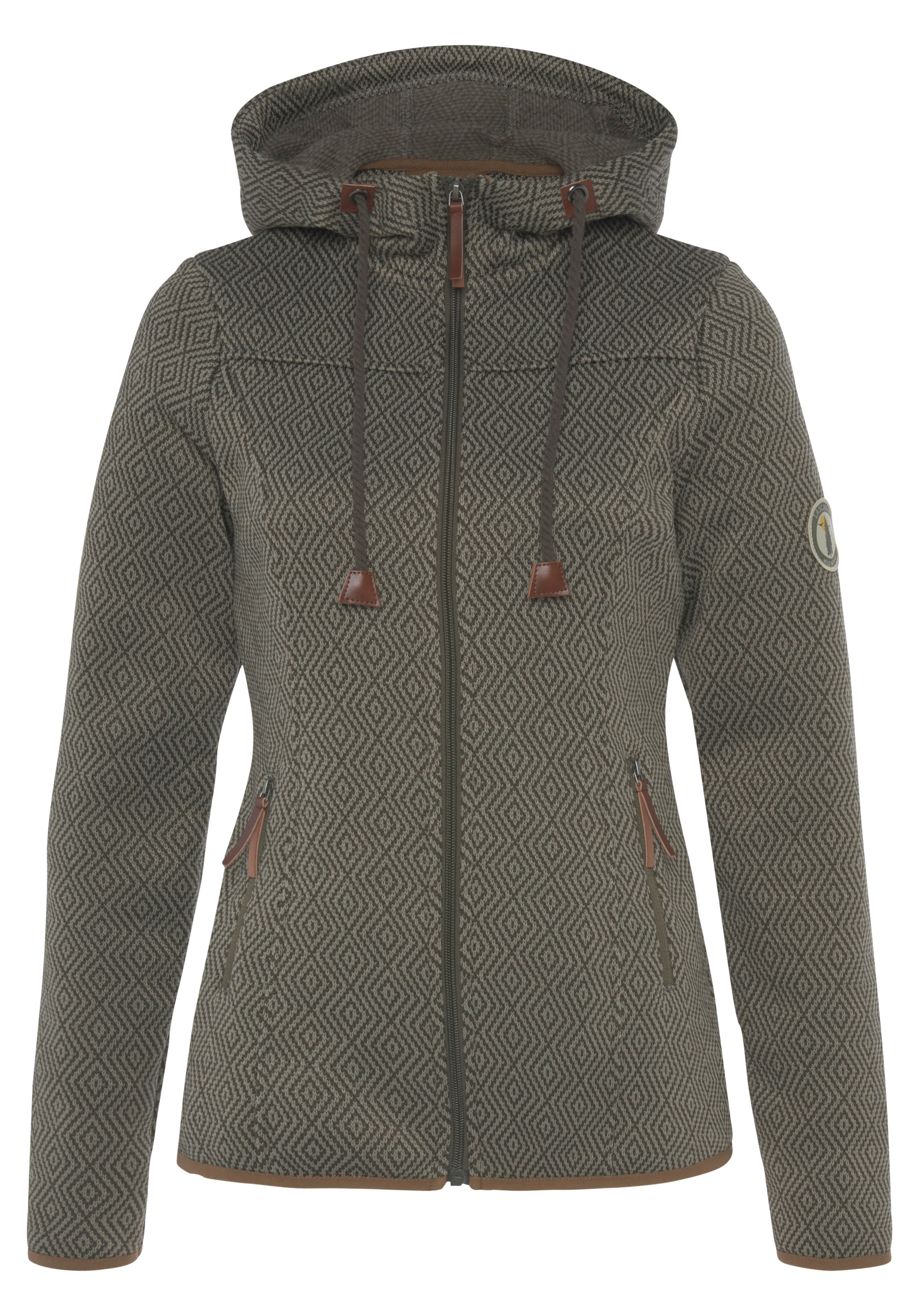 LASCANA ACTIVE Fleecejacke, mit Kapuze, Trekkingjacke mit Kapuze günstig online kaufen