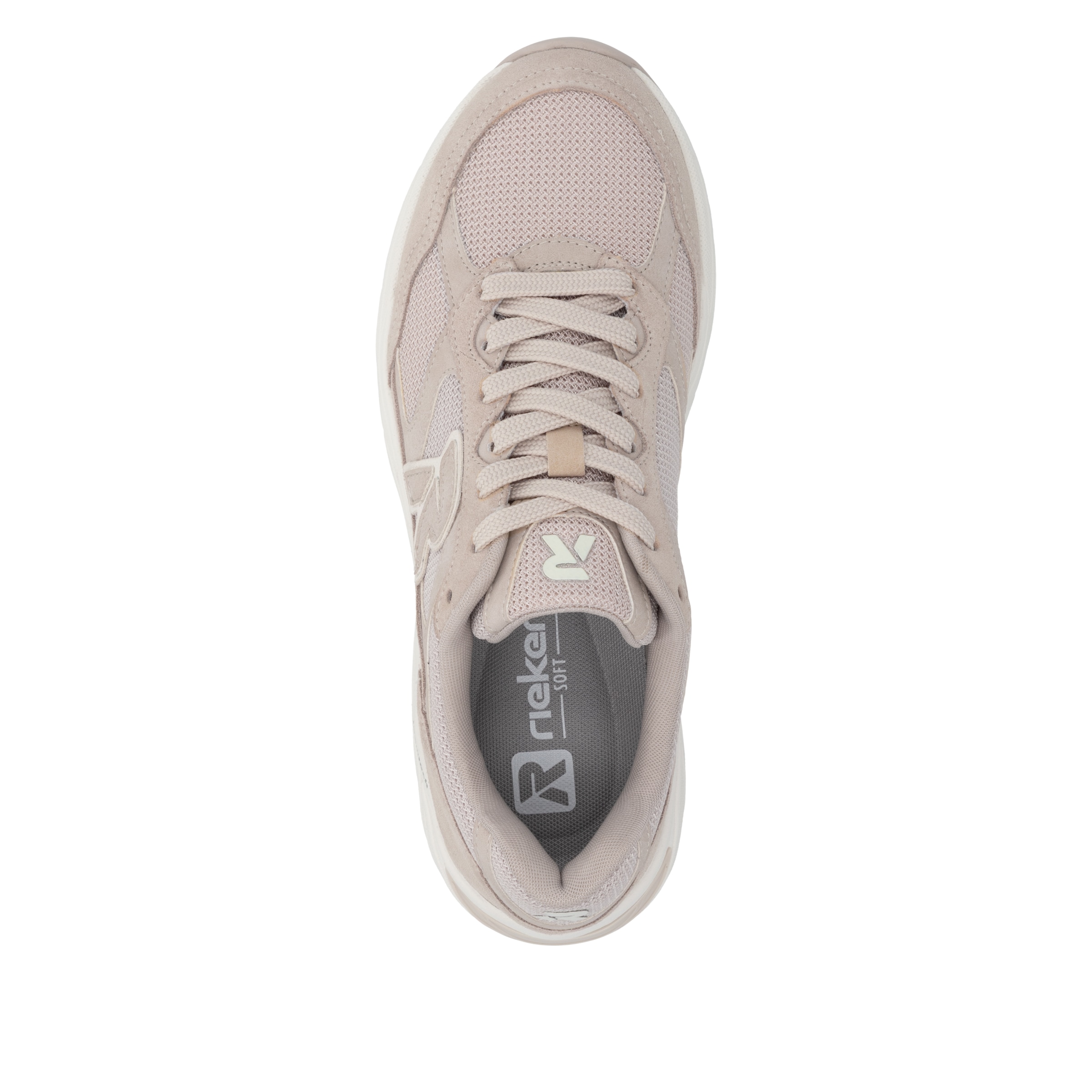 RIEKER Sport Sneaker  Halbschuh, Schnürschuh mit Logoemblem und Wechselfußbett