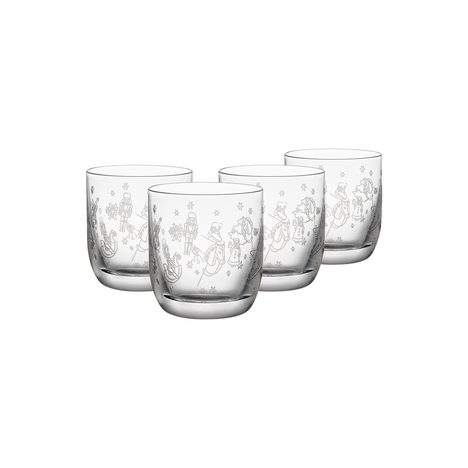 VILLEROY & BOCH Schnapsglas "Schnapsgläser Toy's Delight 40 ml 4er Set transparent", bunt, Trinkgefäße