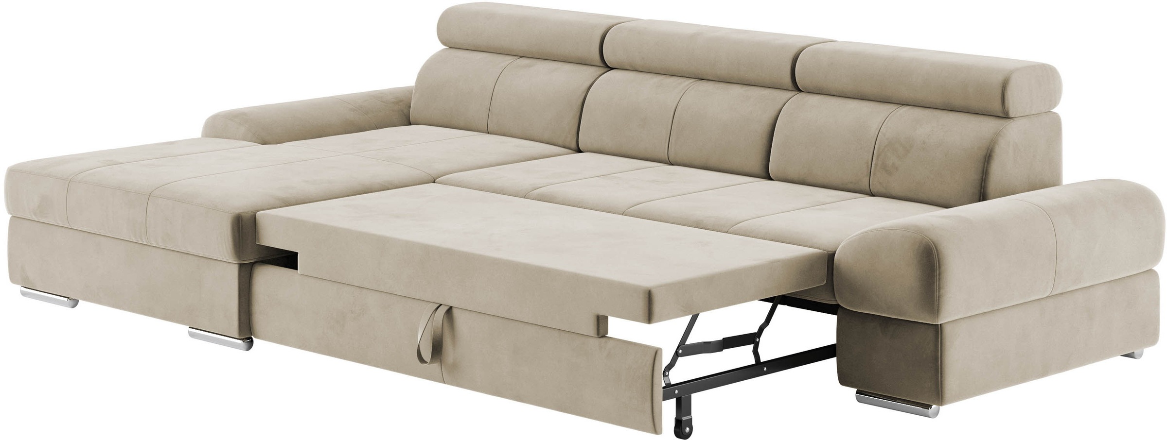 sit&more Ecksofa »Broadway L-Form«, inklusive Kopfteilverstellung, wahlweise mit Bettfunktion