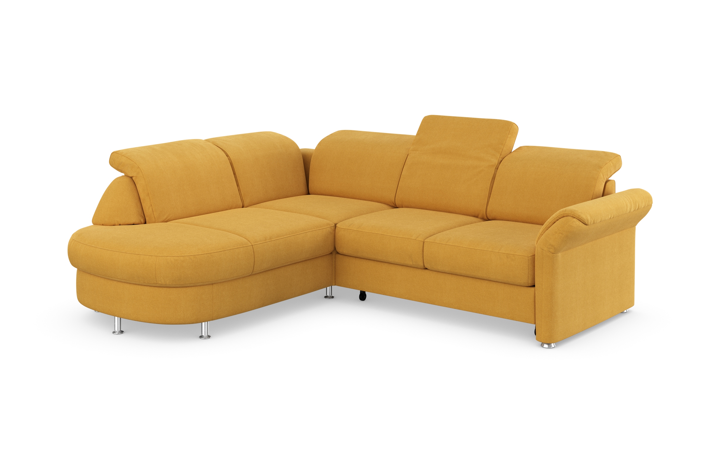 sit&more Ecksofa »Apulia L-Form«, wahlweise Bettfunktion, Bettkasten und Kopf- und Armteilverstellung