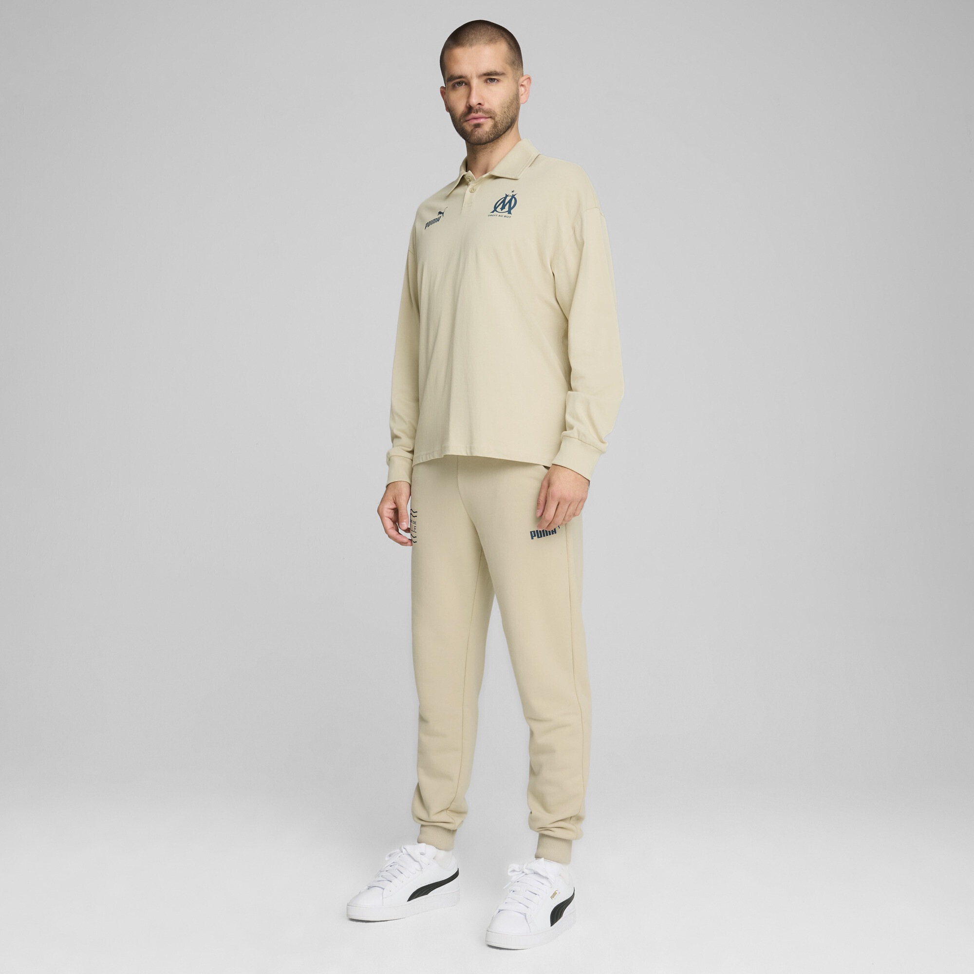PUMA Poloshirt »Olympique de Marseille ftblCULTURE+ Langarm-Polo Herren«