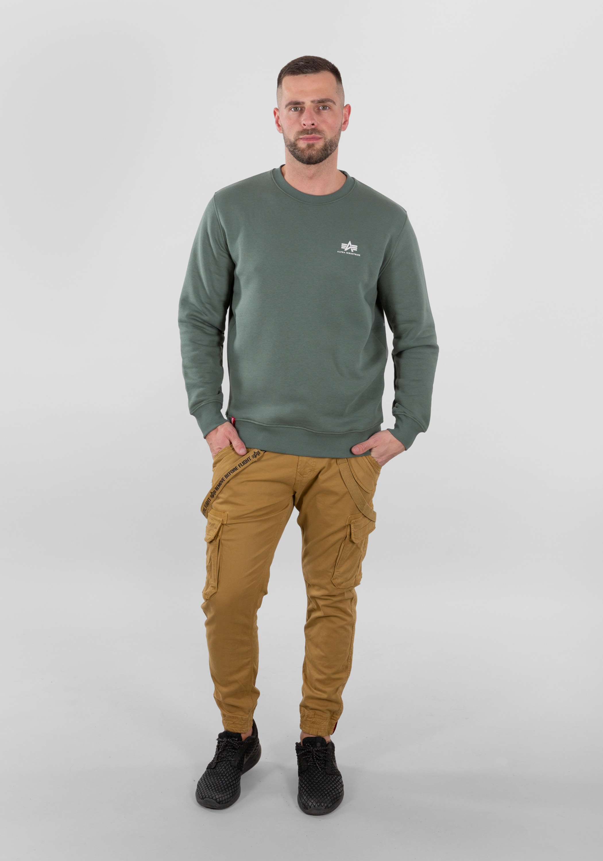 Alpha Industries Sweater "Alpha Industries Men - Sweatshirts Basic Sweater Small Logo"