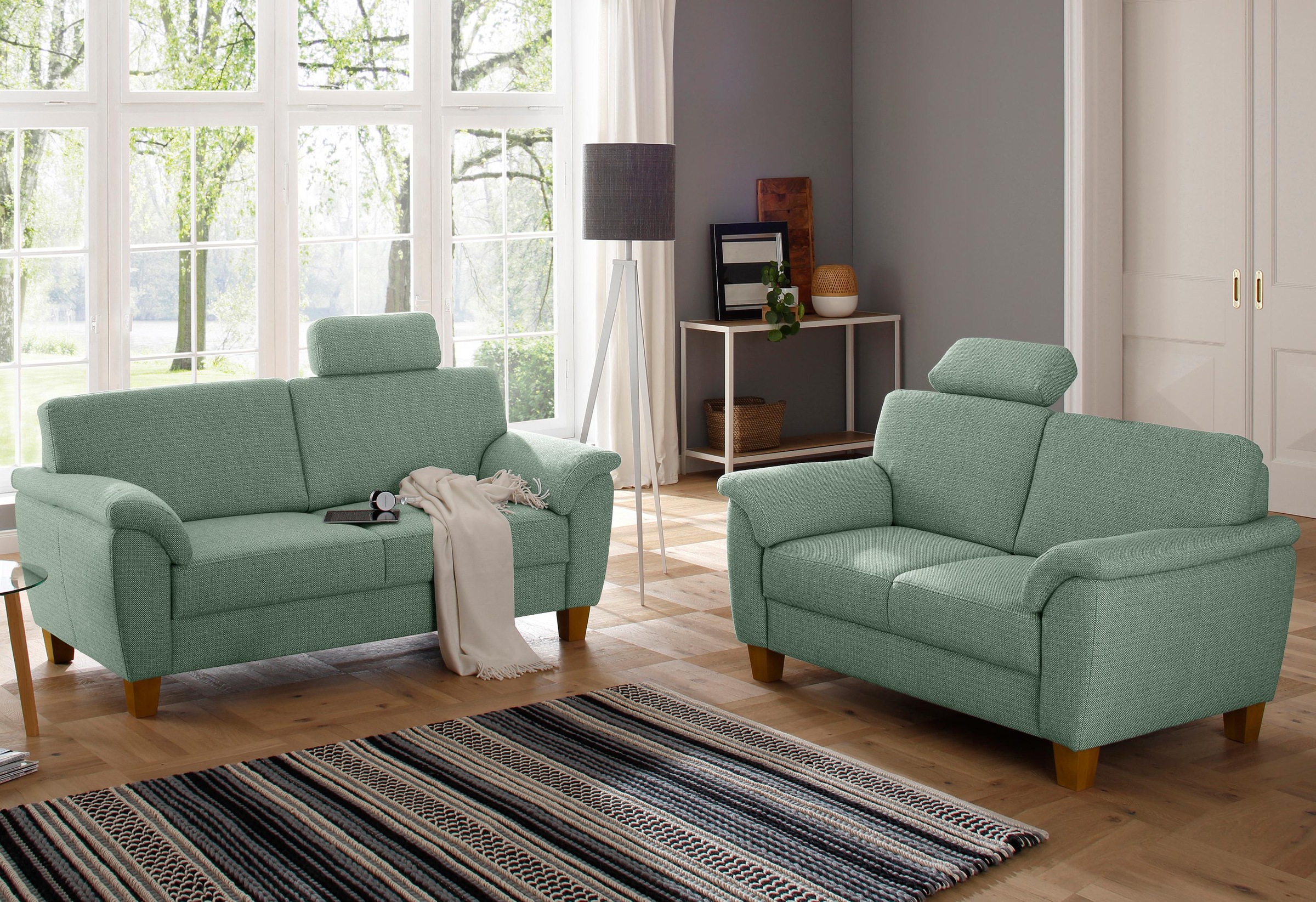 Home Affaire Texel 2-Sitzer Sofa Grün 156cm 2