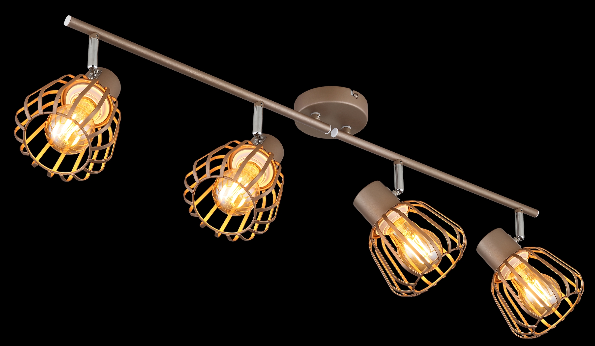 GLOBO LIGHTING Deckenstrahler »OLIN« E27 1 Stk. Strahler kaffeefarben, schwenkbar, modern & flexibel