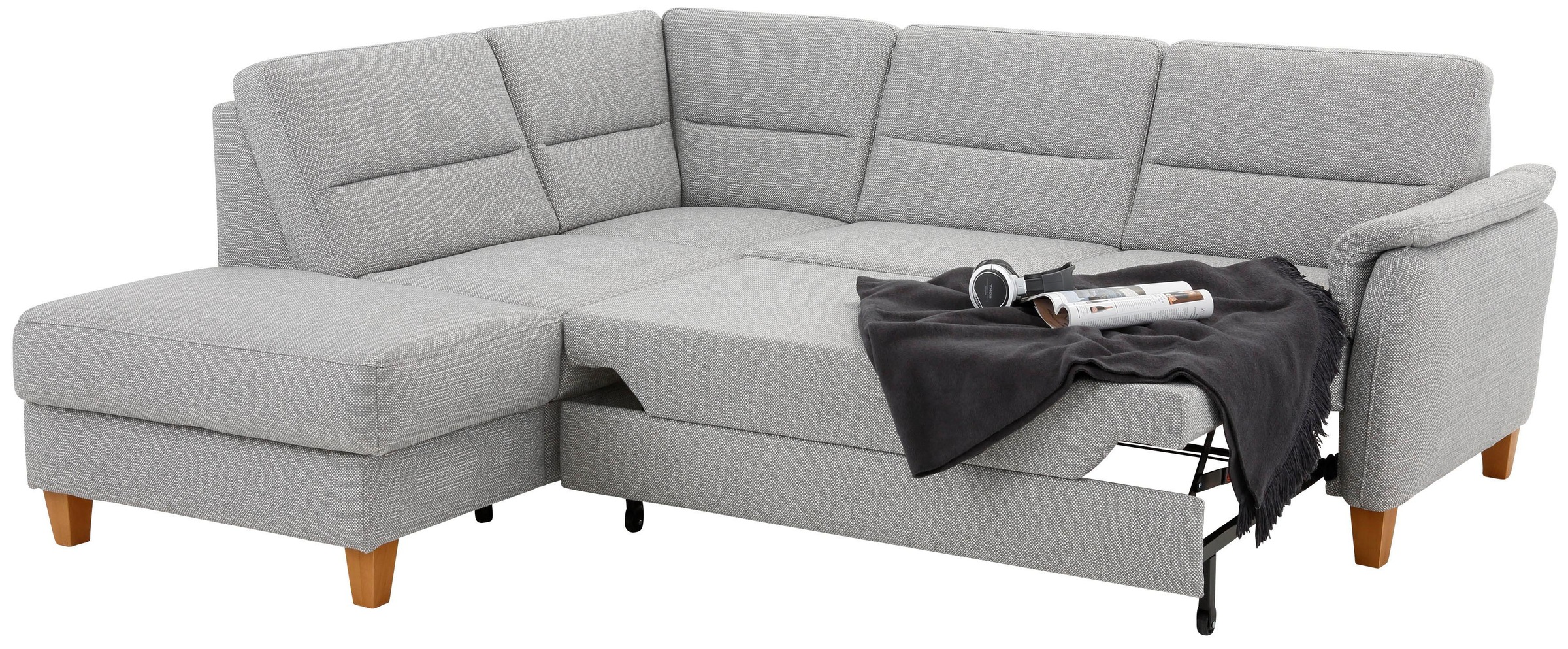 Home Affaire Palmera L-Shape Corner Sofa silver 6