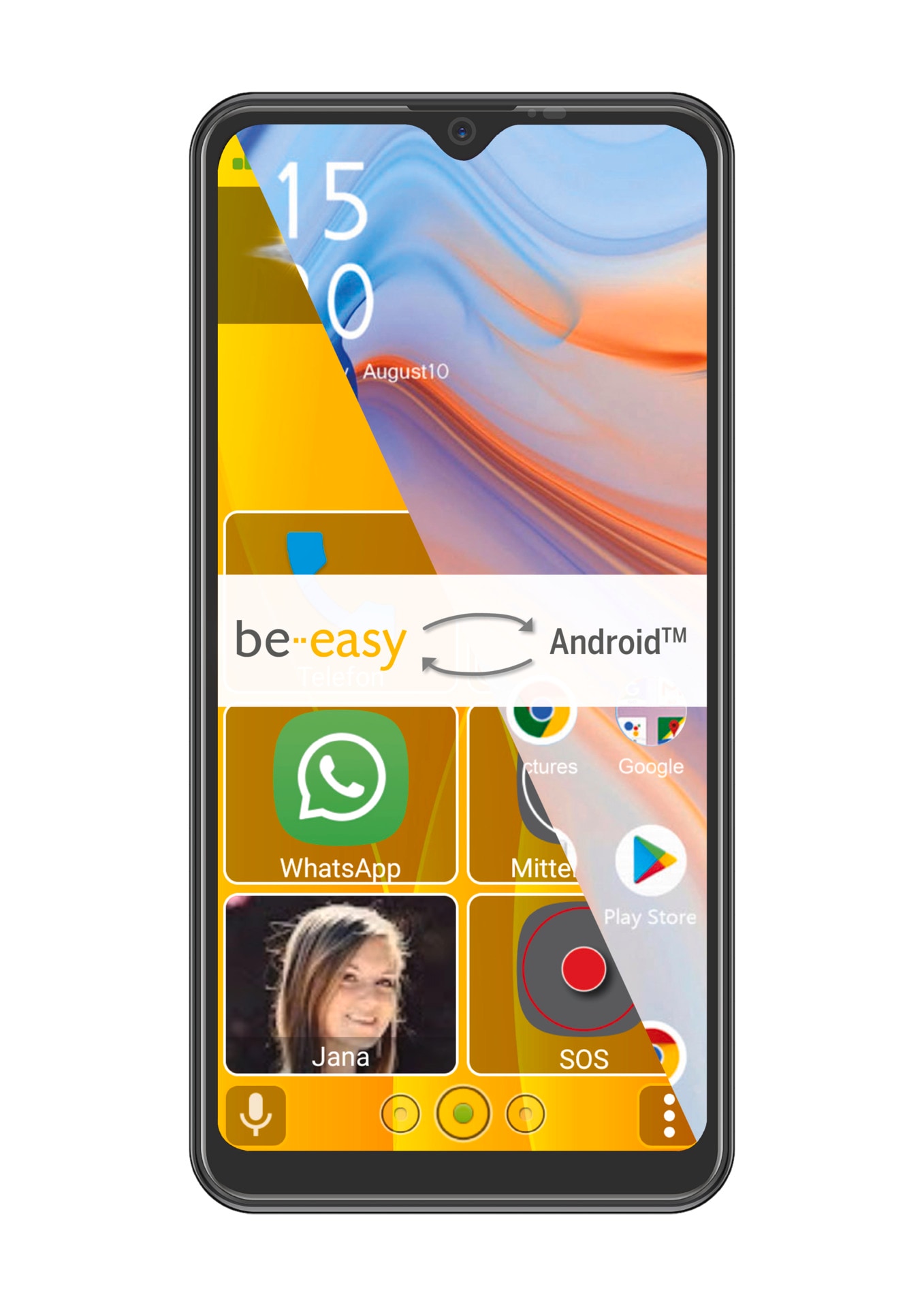 AGM by Beafon Smartphone »M6splus inklusive TPU Case + Displayschutz«, Schwarz