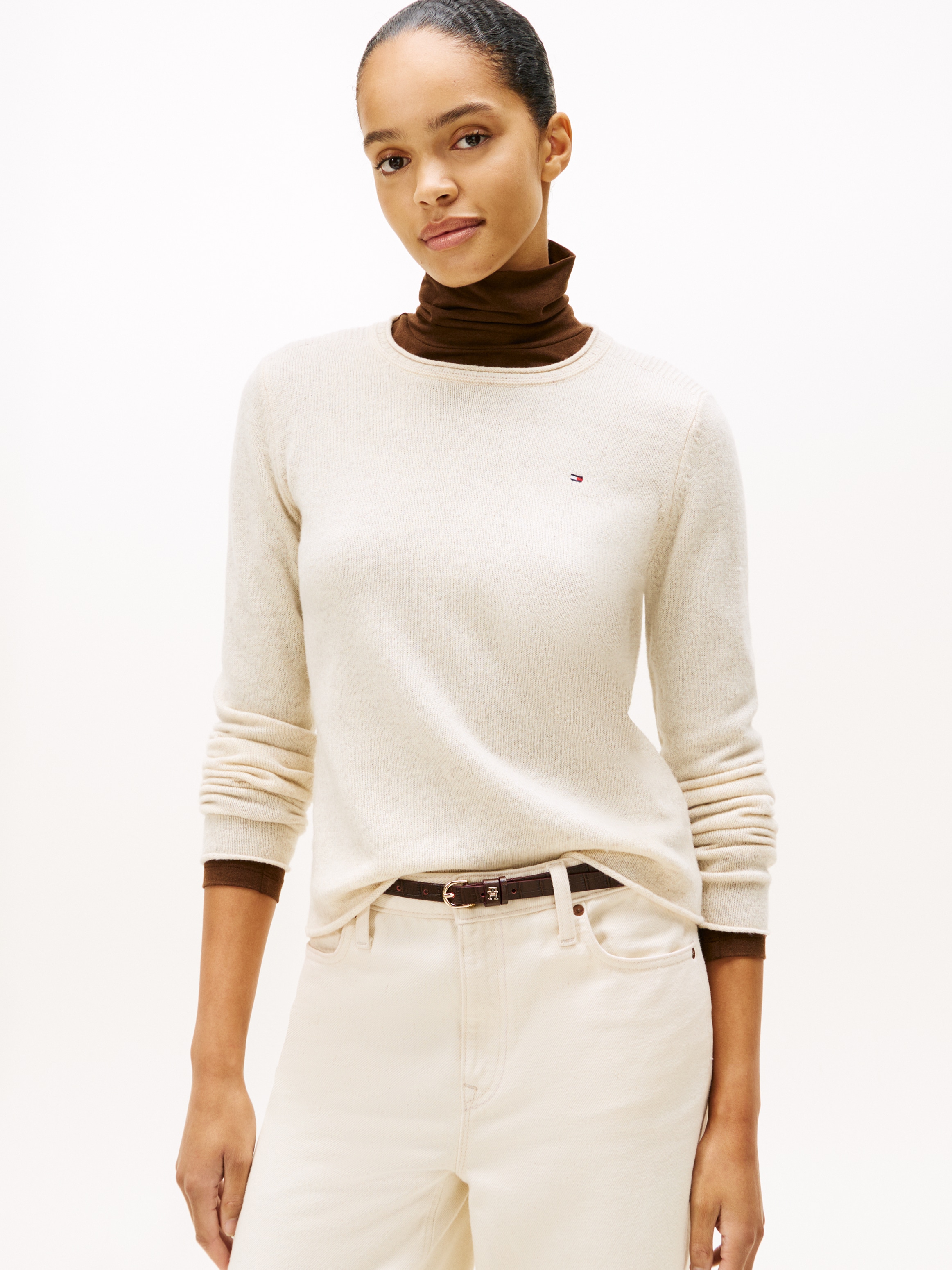 Tommy Hilfiger Strickpullover, aus reiner Wolle günstig online kaufen
