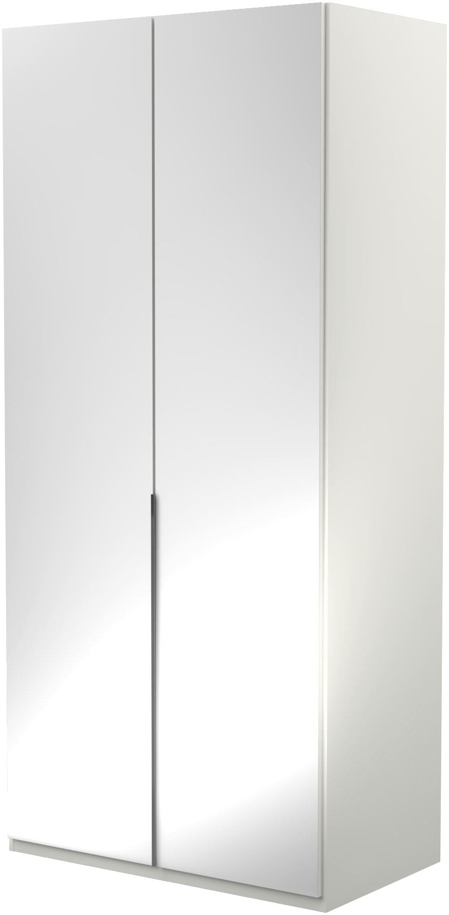 Musterring Kleiderschrank "San Diego, Kleiderschrank, Schrank, Garderobe, mit Glastüren" 1 Stk. tlg. 2-türig (gedämpft), 2 Böden, 1 Kleiderstange, Chromgriffe