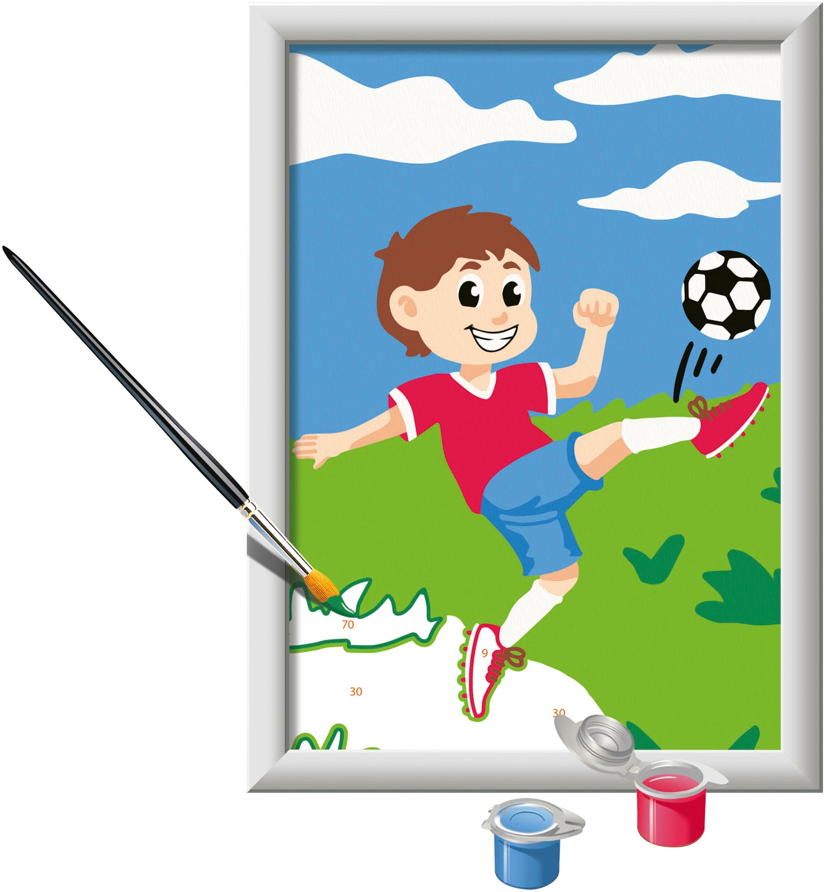 Ravensburger Malen nach Zahlen »Spaß am Fußball«, Made in Europe