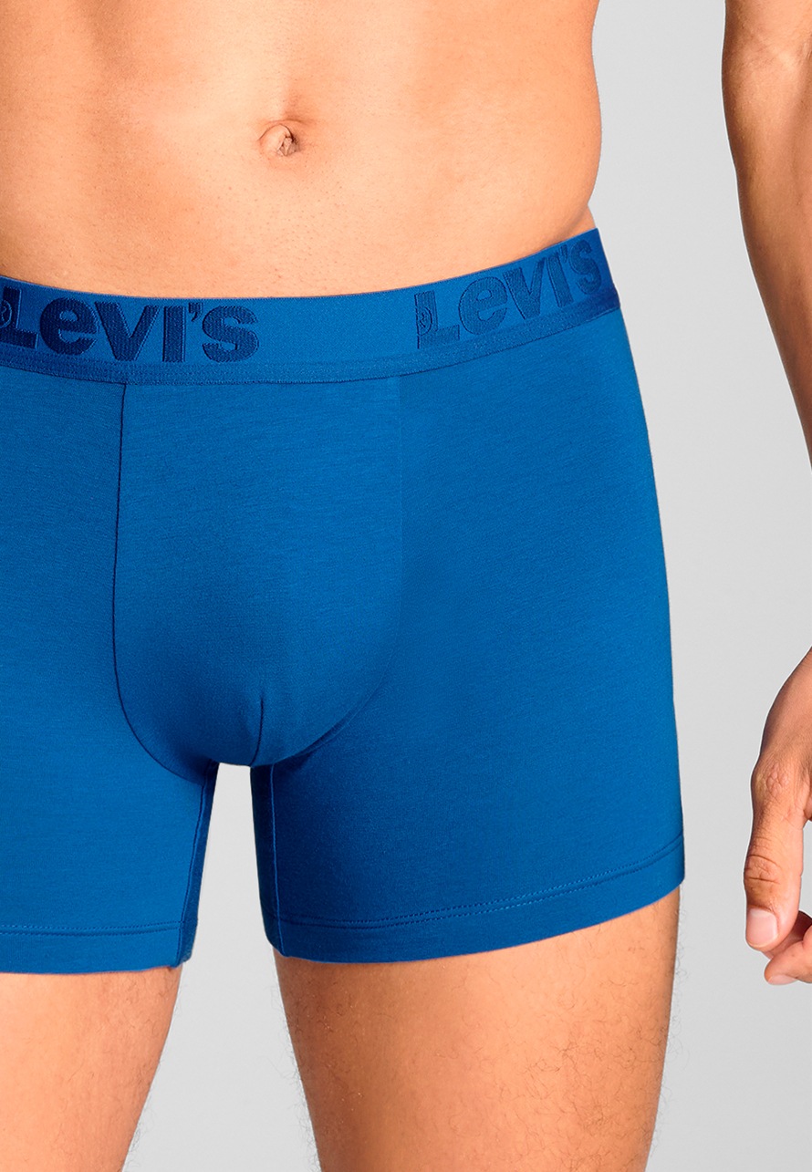 Levi's® Boxershorts »LEVIS MEN PREMIUM BOXER BRIEF 3P«, (3er Pack), mit breitem Logobund