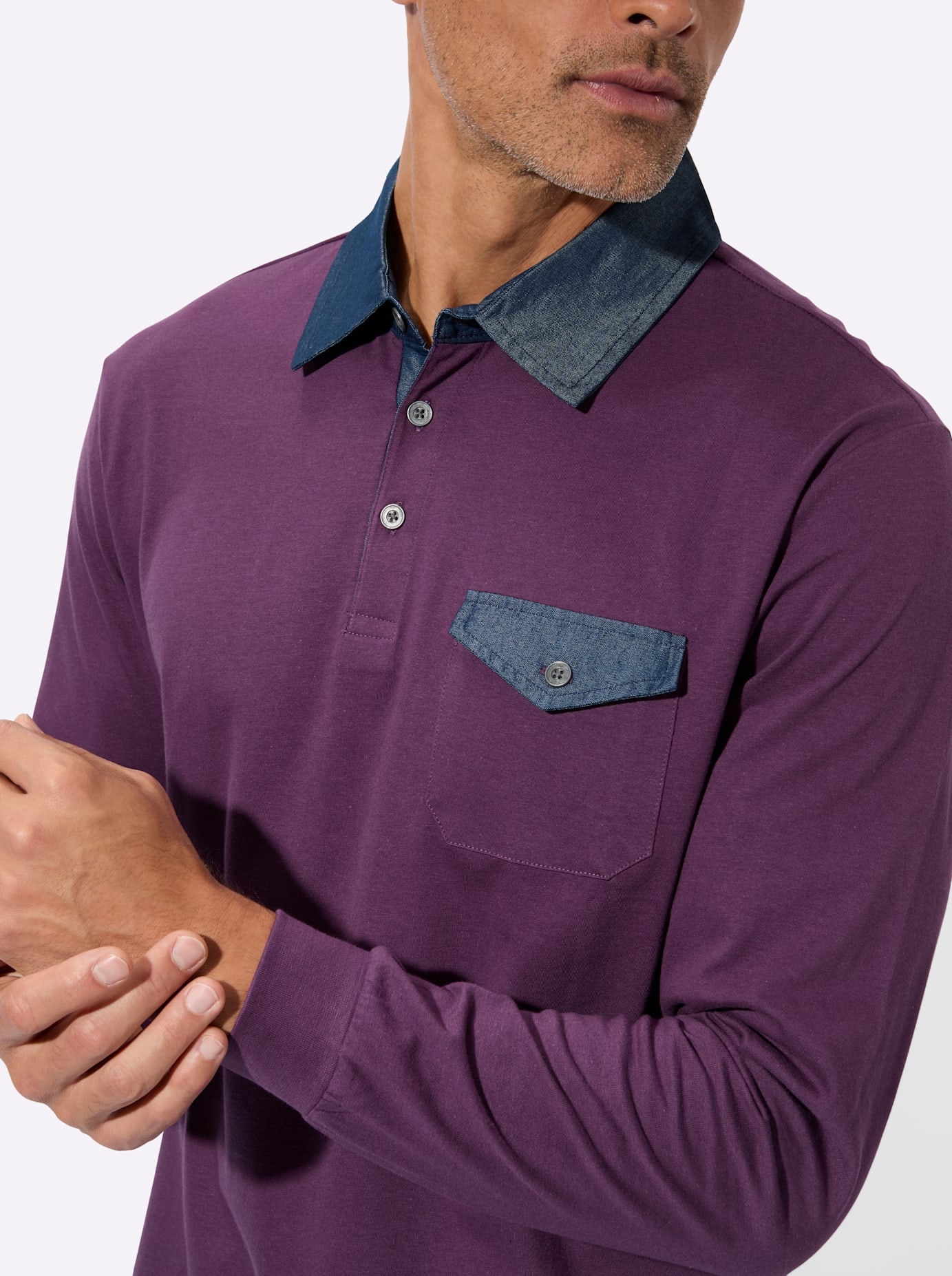 Classic Poloshirt »Langarm-Poloshirt« 1