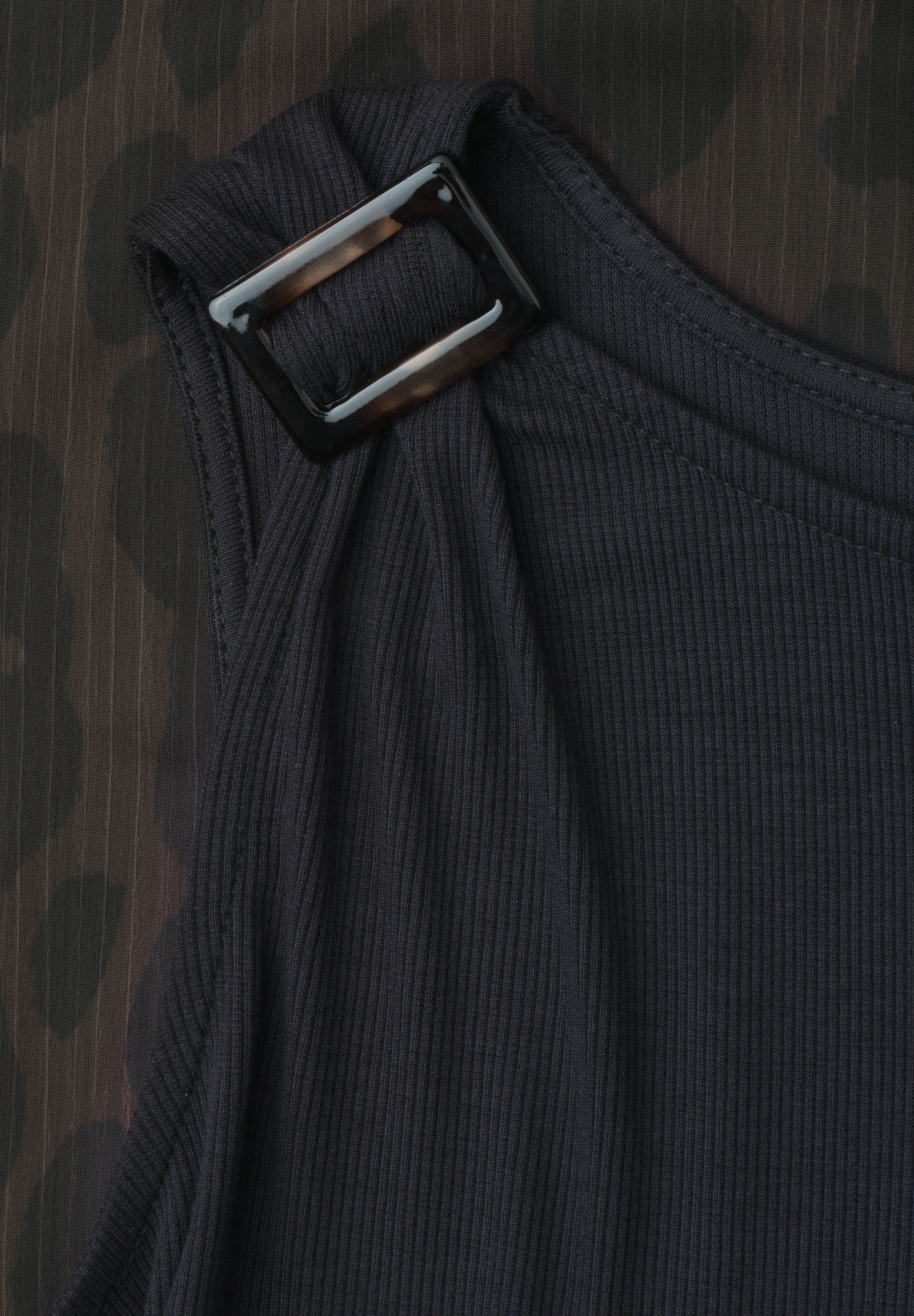 STREET ONE Midikleid Ohne Taschen mit Rundhalsausschnitt