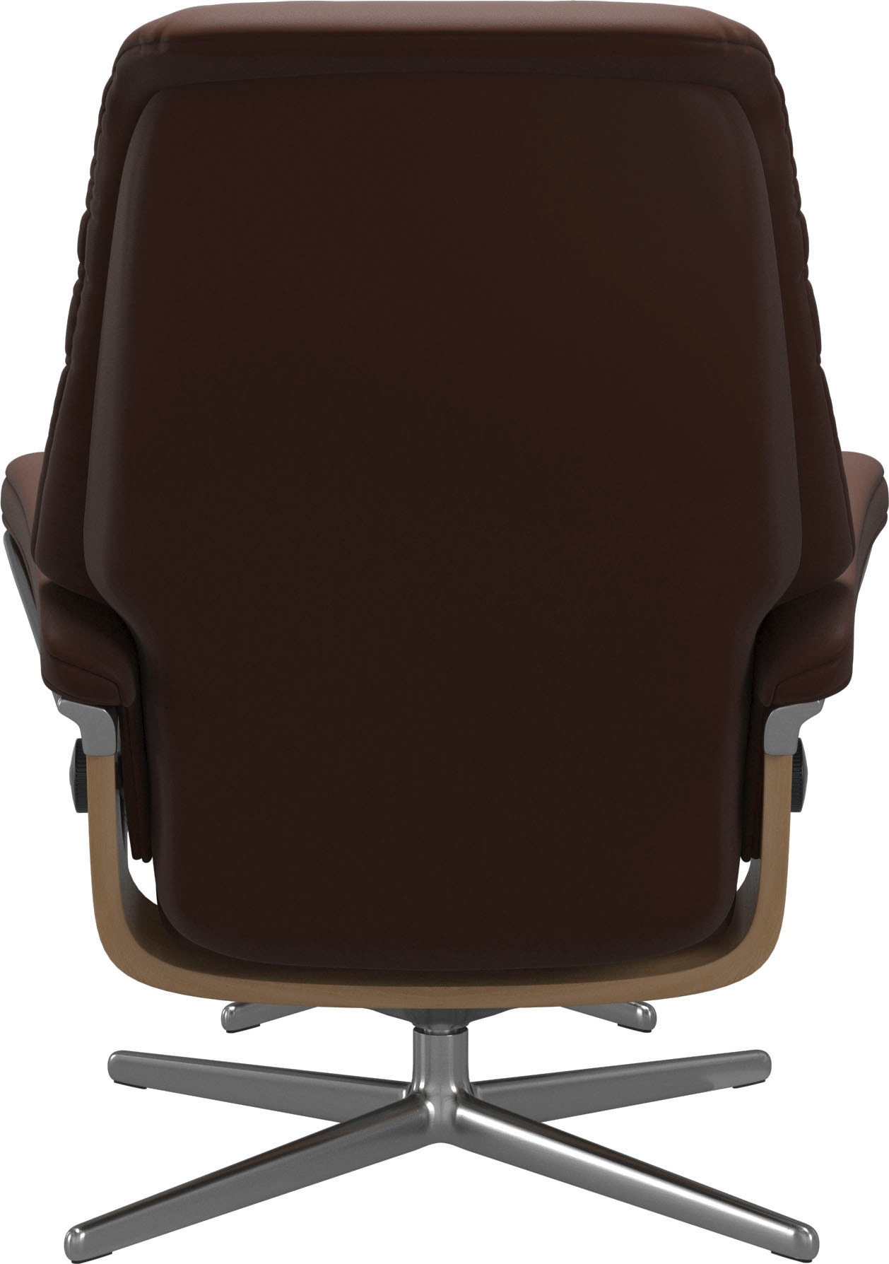 Stressless® Relaxsessel »Sunrise«, (Set, Relaxsessel mit Hocker), mit Hocker, mit Cross Base, Größe S, M & L, Holzakzent Eiche