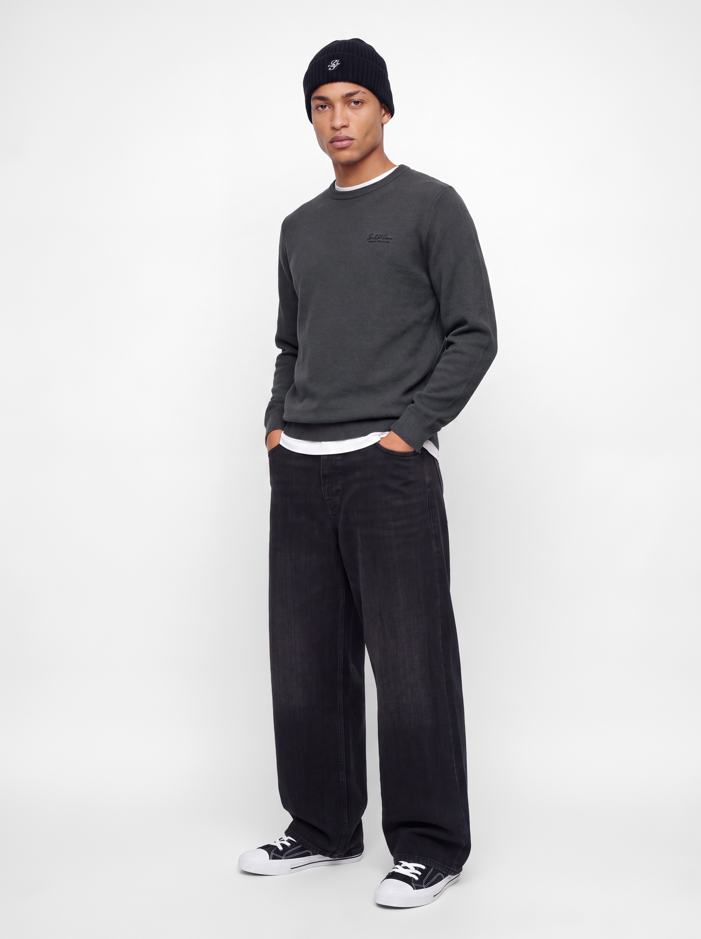 Jack & Jones Rundhalspullover »JJEARCHIVE KNIT CREW NECK« Baumwolle, regular fit