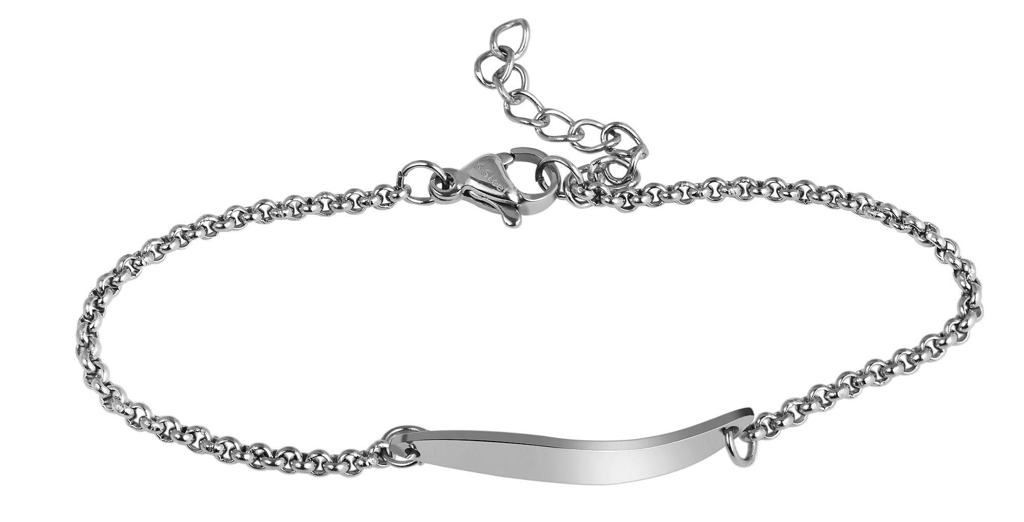 Adelia's Women's Stainless Steel Bracelet Silver 18 cm